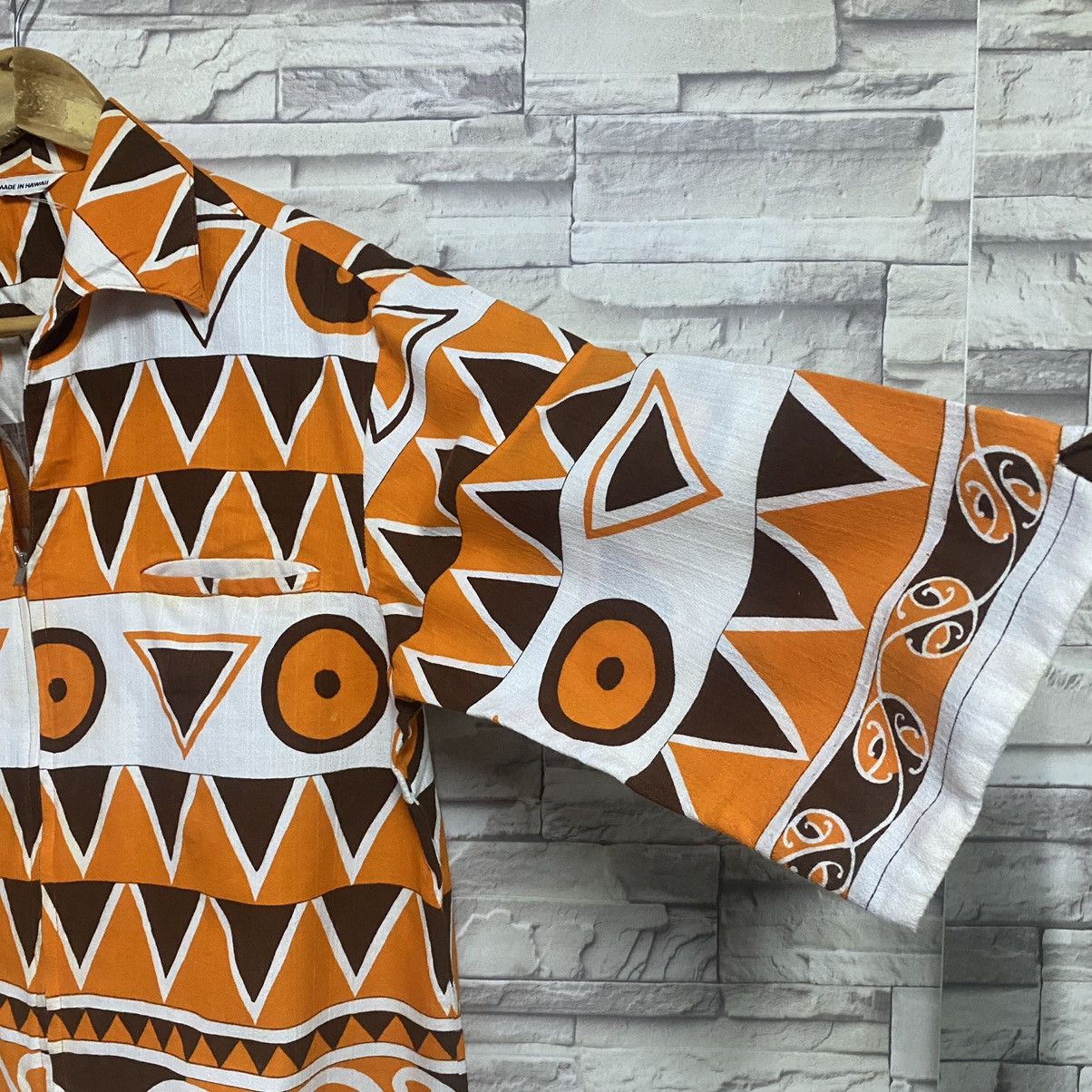 Vintage Vintage 50s Keone of Hawai Zip up shirt Abstract Size US M / EU 48-50 / 2 - 9 Thumbnail