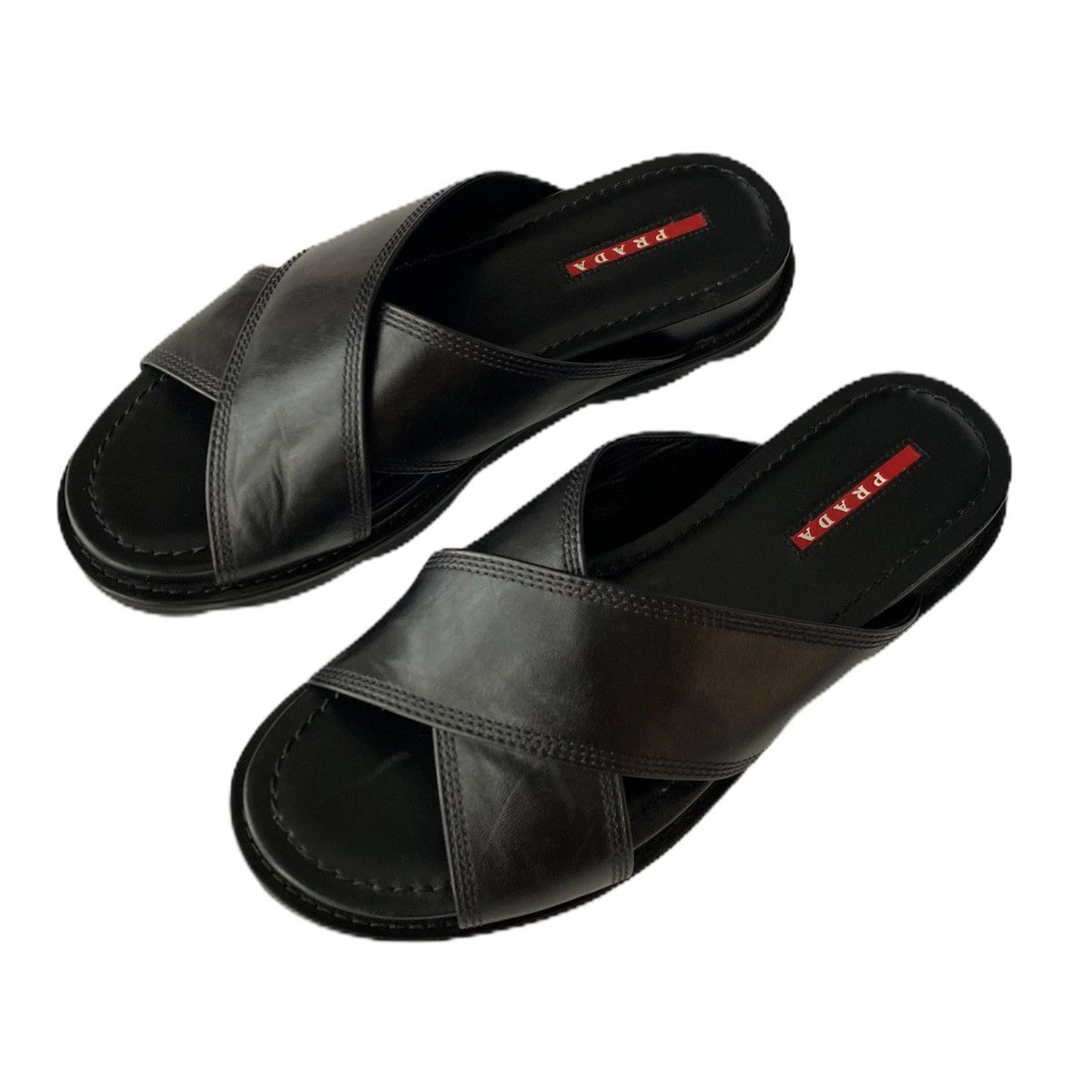 Prada Prada Leather Sandals Size US 9 / IT 39 - 3 Thumbnail