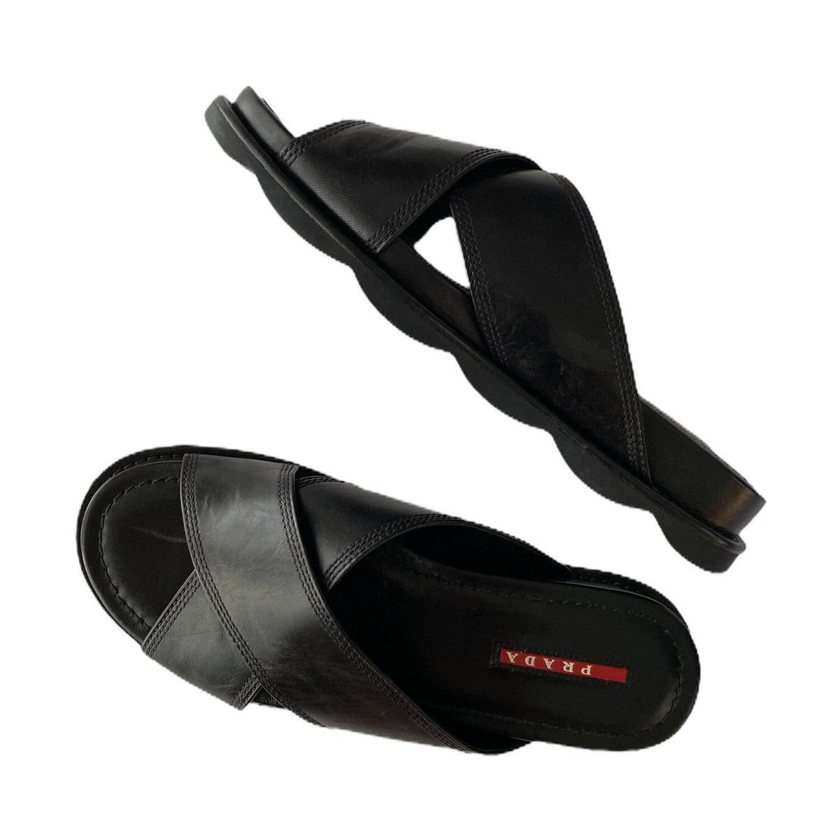 Prada Prada Leather Sandals Size US 9 / IT 39 - 4 Thumbnail