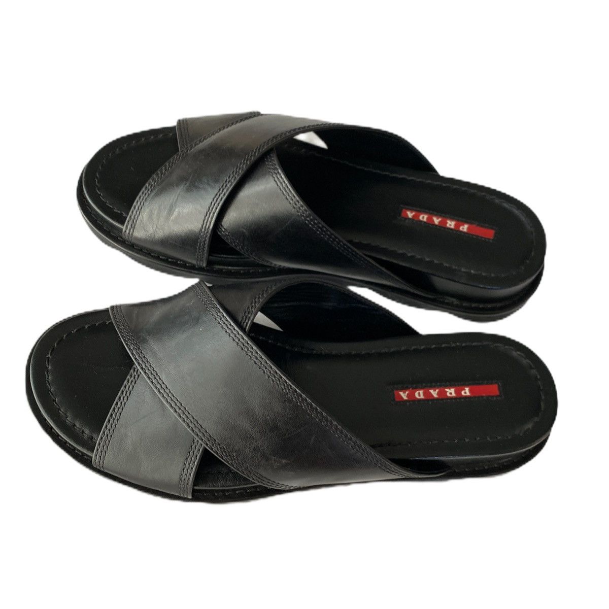 Prada Prada Leather Sandals Size US 9 / IT 39 - 7 Thumbnail