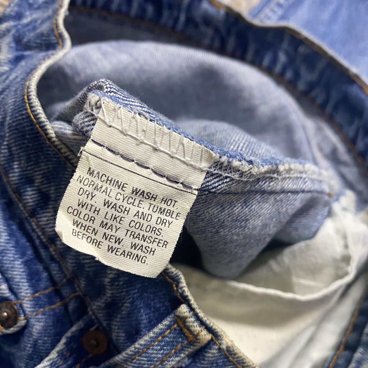 Levi's Vintage 80s Levis 505 Distressed Jeans 29x32 Made in USA Size US 29 - 17 Thumbnail