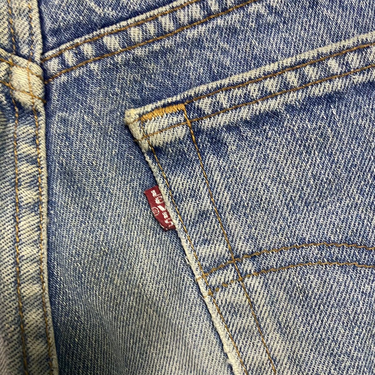 Levi's Vintage 80s Levis 505 Distressed Jeans 29x32 Made in USA Size US 29 - 15 Thumbnail