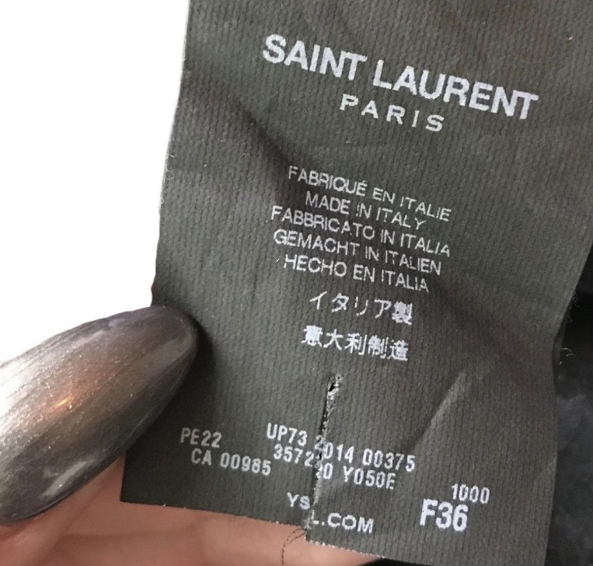 Hedi Slimane × Saint Laurent Paris Saint Laurent Black Tailored Leopard Pants Size 26" / US 2 / IT 38 - 8 Thumbnail