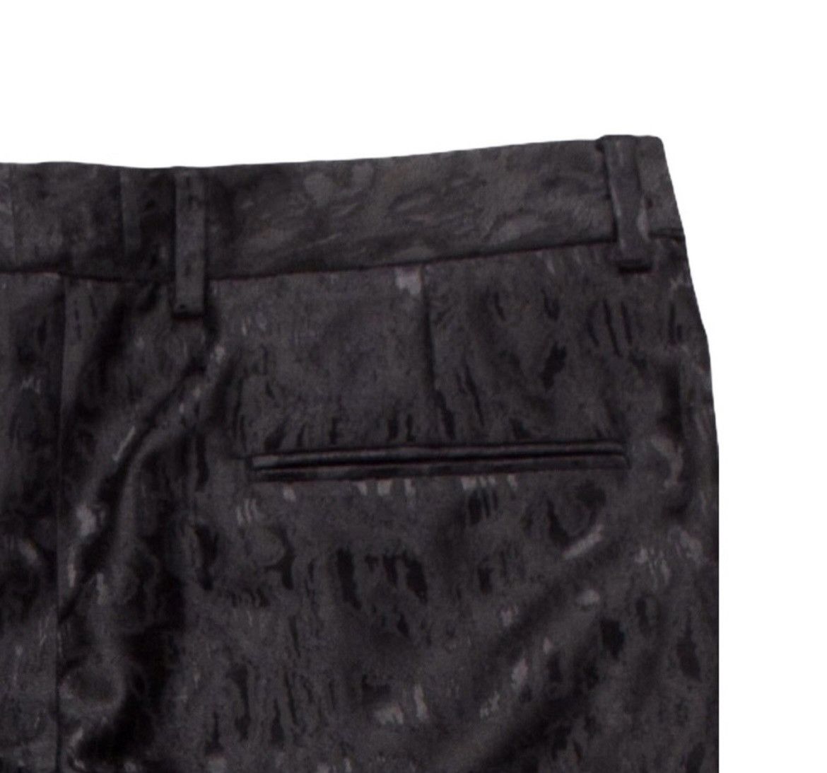 Hedi Slimane × Saint Laurent Paris Saint Laurent Black Tailored Leopard Pants Size 26" / US 2 / IT 38 - 6 Thumbnail