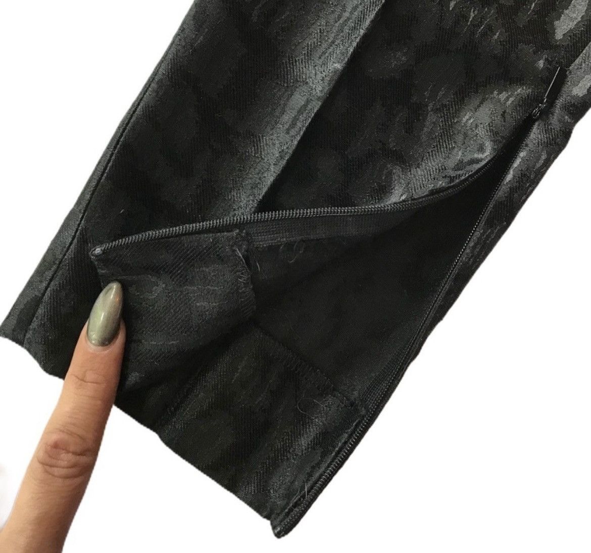 Hedi Slimane × Saint Laurent Paris Saint Laurent Black Tailored Leopard Pants Size 26" / US 2 / IT 38 - 5 Thumbnail