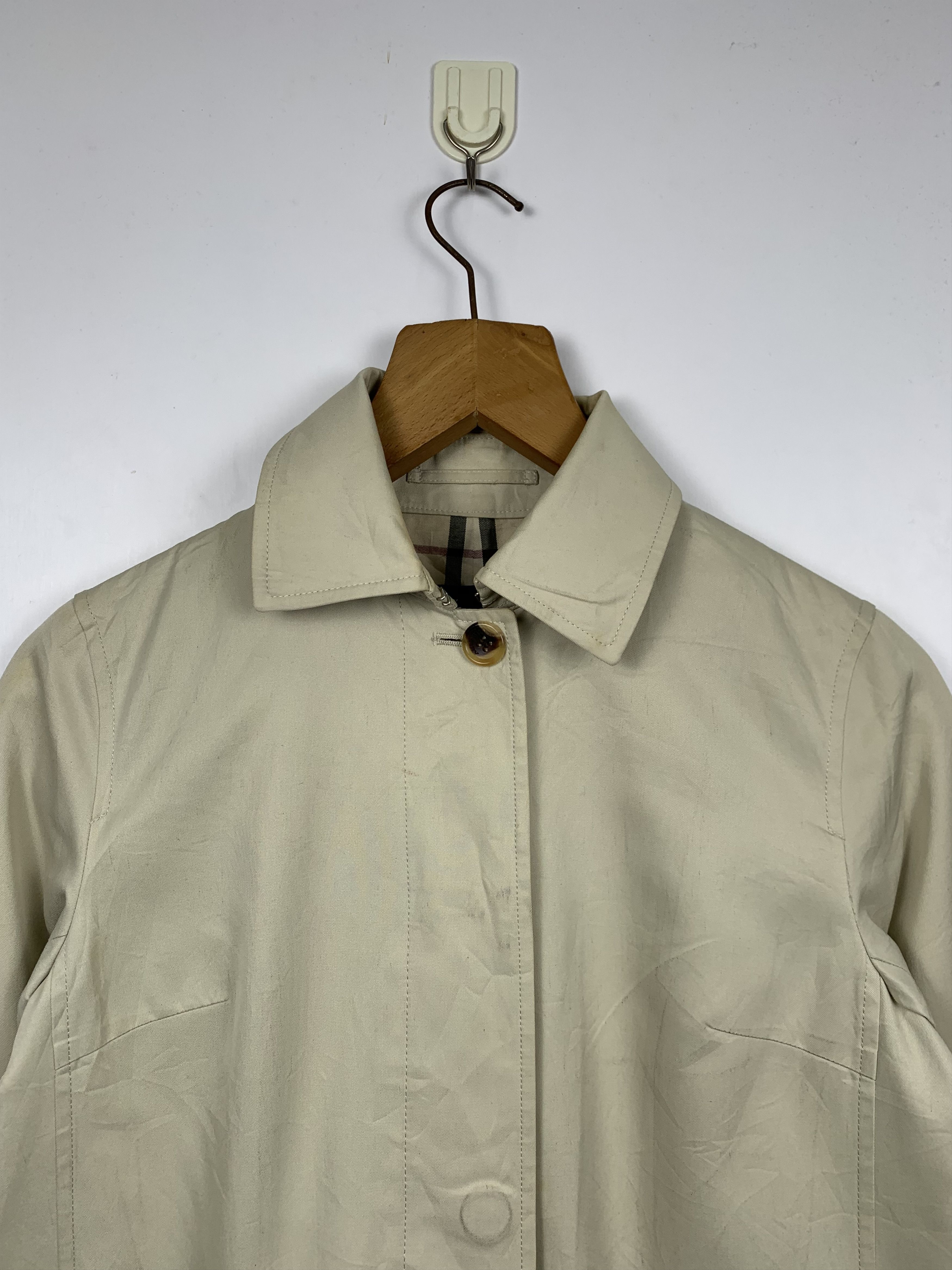 Burberry Vintage Burberry Novacheck Trench Coat Jacket J1237 Size US M / EU 48-50 / 2 - 2 Thumbnail