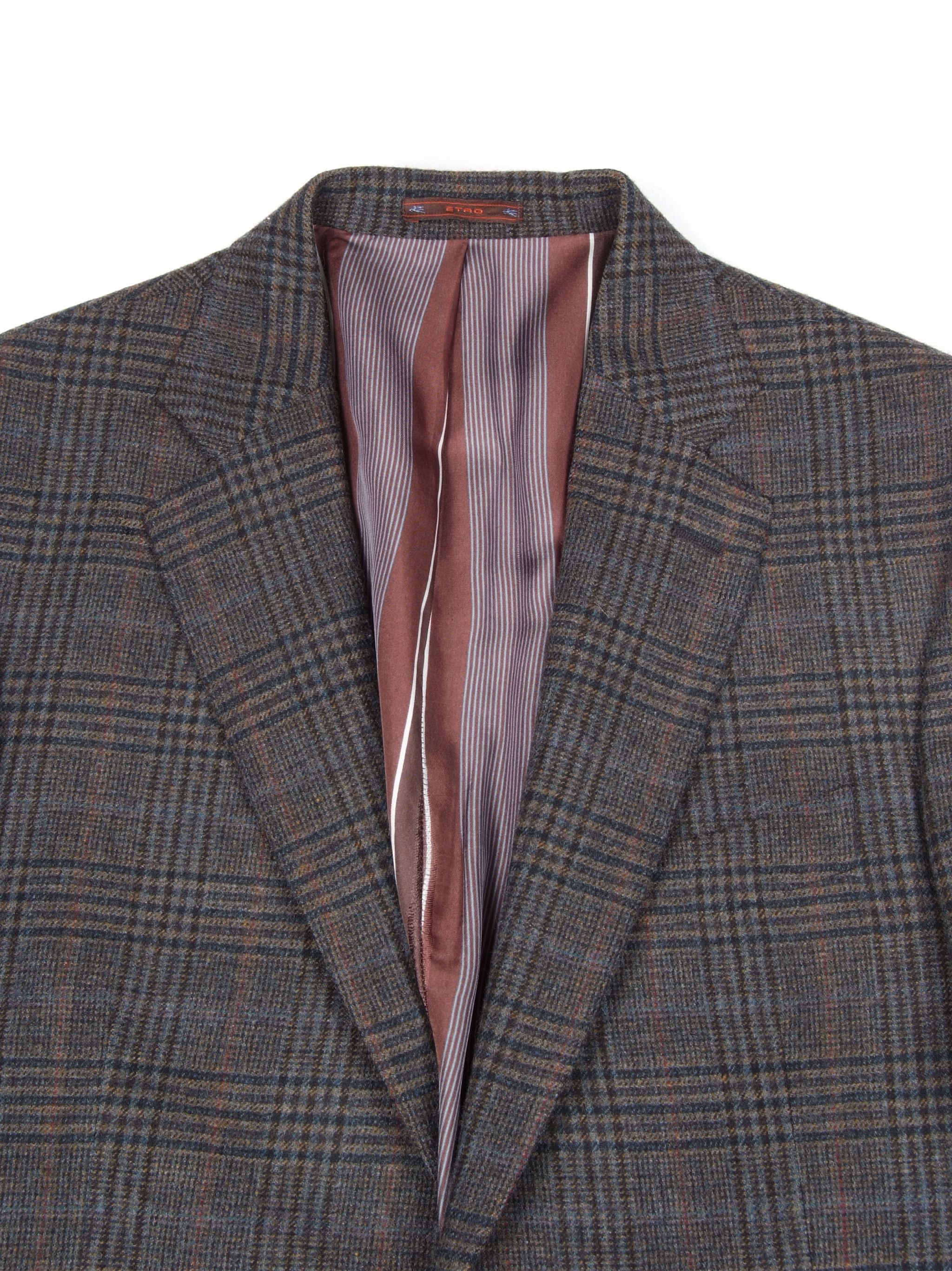 Etro Etro Wool Check Silk Lining 2 Button Blazer Jacket Size 40R - 4 Thumbnail