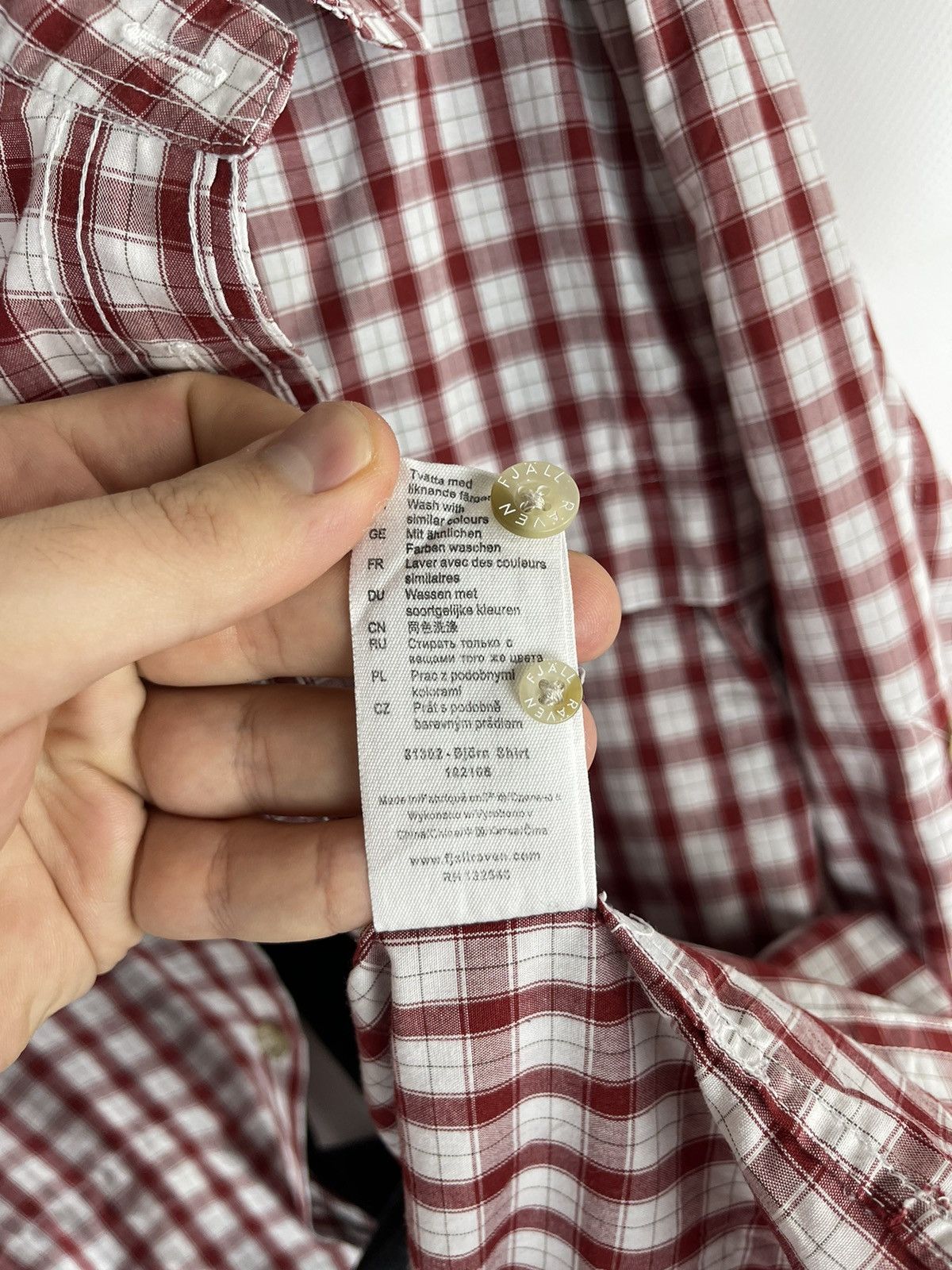 Fjallraven Fjallraven checkered red flannel outdoor shirt overshirt Size US L / EU 52-54 / 3 - 14 Thumbnail