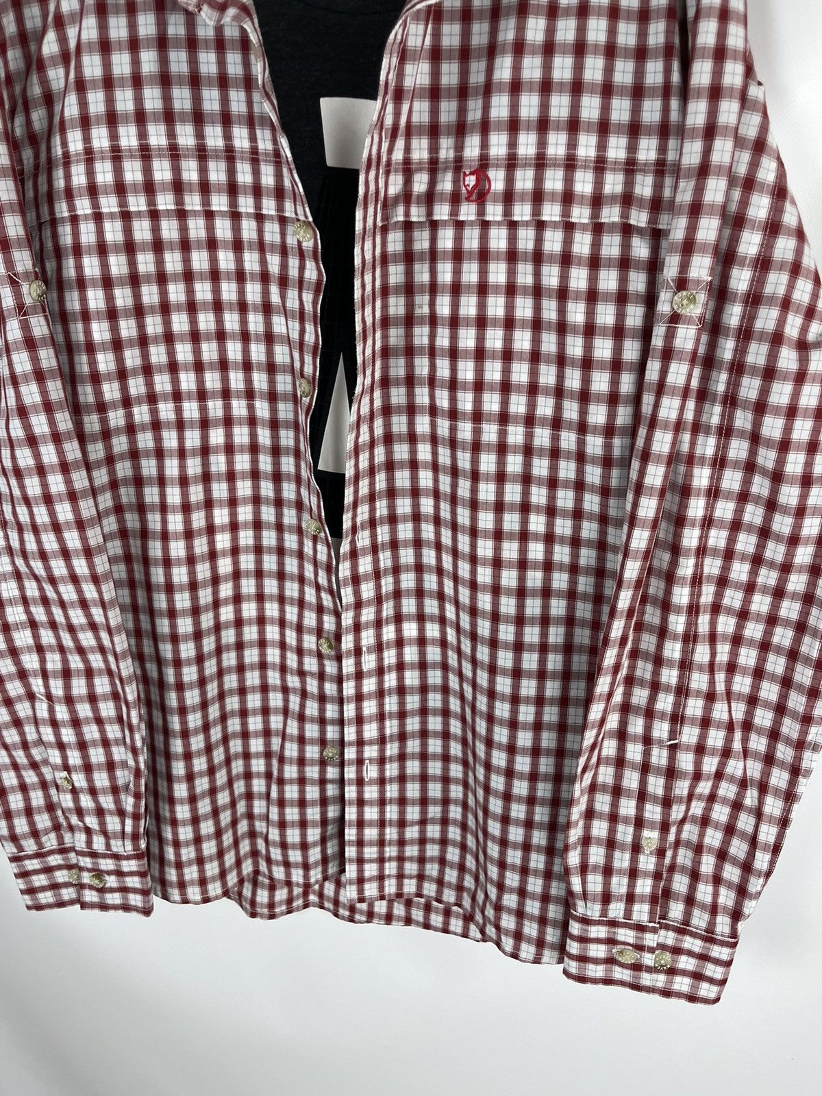 Fjallraven Fjallraven checkered red flannel outdoor shirt overshirt Size US L / EU 52-54 / 3 - 4 Thumbnail