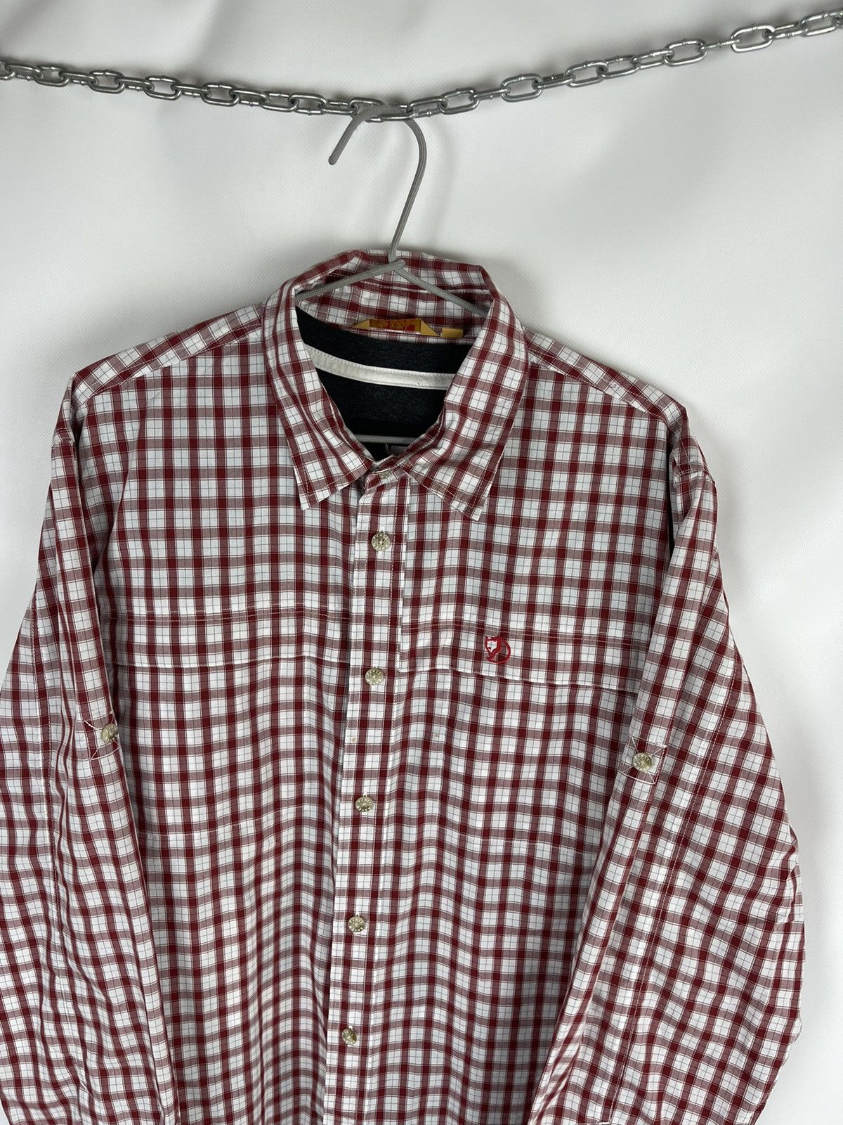 Fjallraven Fjallraven checkered red flannel outdoor shirt overshirt Size US L / EU 52-54 / 3 - 16 Thumbnail