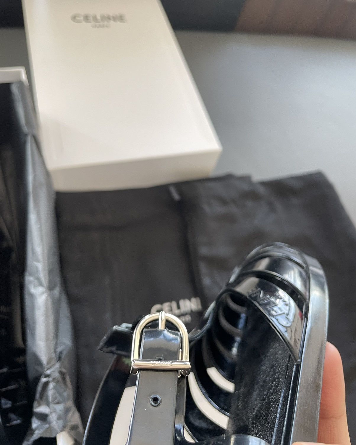 Celine × Hedi Slimane Brand NEW YSL Runway Sold Out Sandal Shoes Size US 11 / EU 44 - 4 Thumbnail