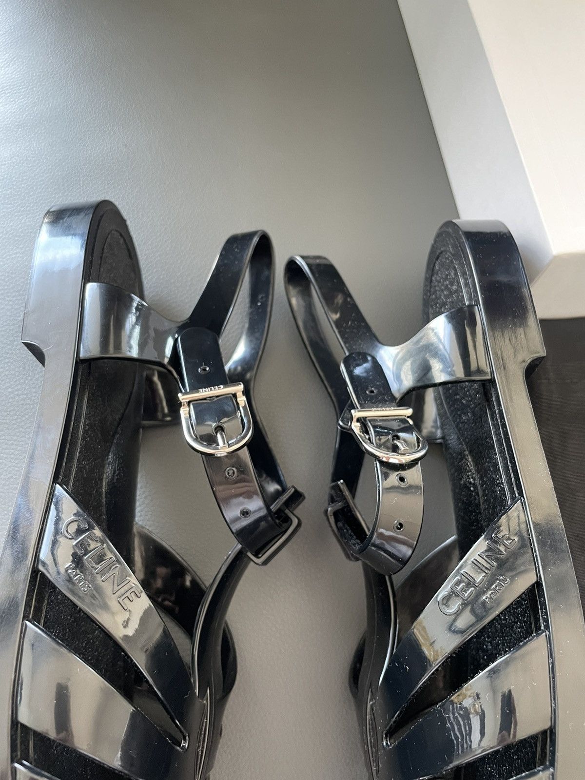 Celine × Hedi Slimane Brand NEW YSL Runway Sold Out Sandal Shoes Size US 11 / EU 44 - 8 Thumbnail