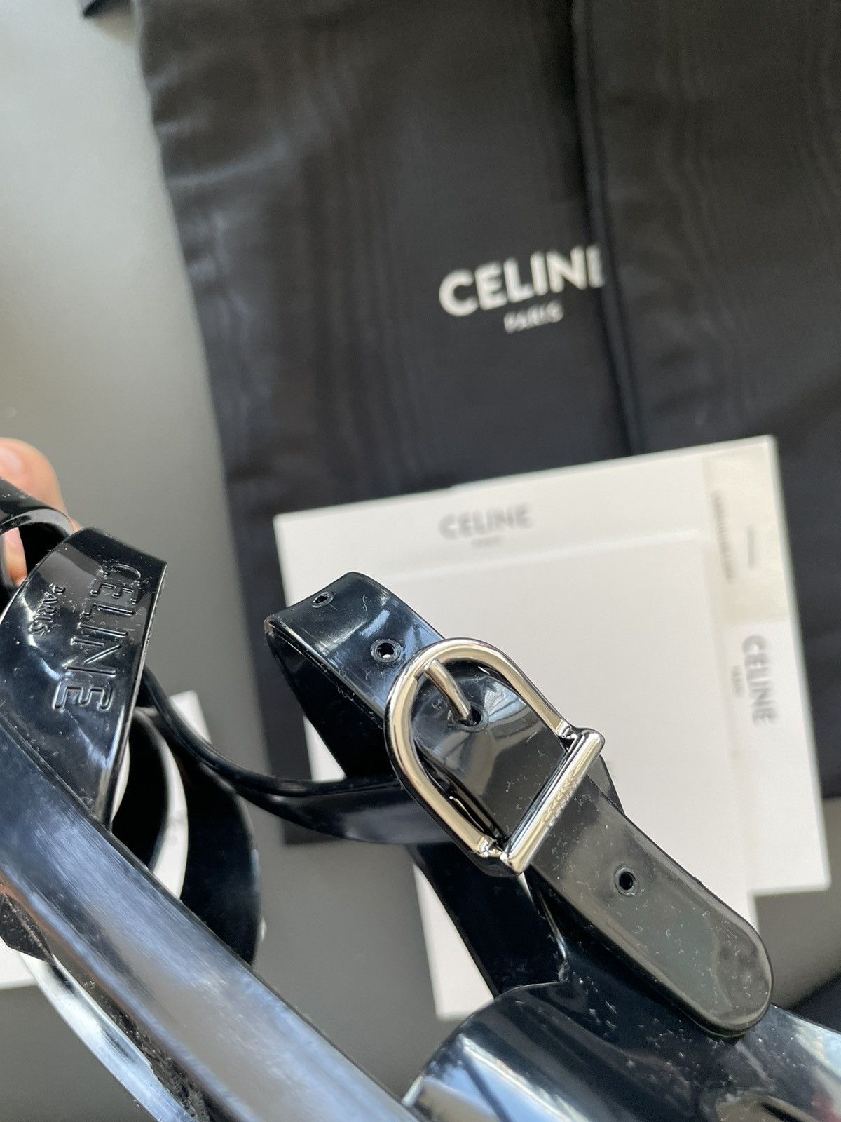 Celine × Hedi Slimane Brand NEW YSL Runway Sold Out Sandal Shoes Size US 11 / EU 44 - 9 Thumbnail