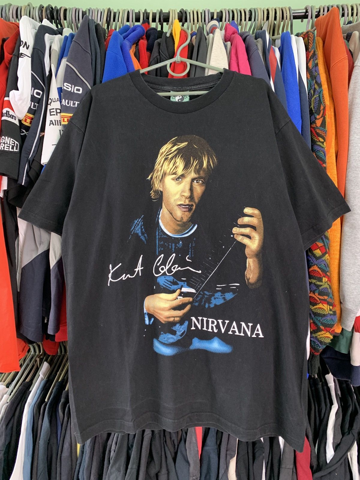 NIRVANA COBAIN FUCK YOU hanes tシャツ NIRVANA COBAIN FUCK YOU