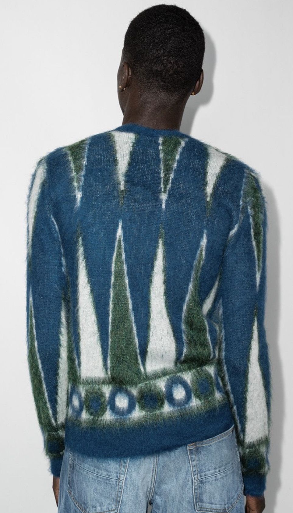 Amiri AMIRI BACKGAMMON BRUSHED CARDIGAN Size US L / EU 52-54 / 3 - 4 Thumbnail