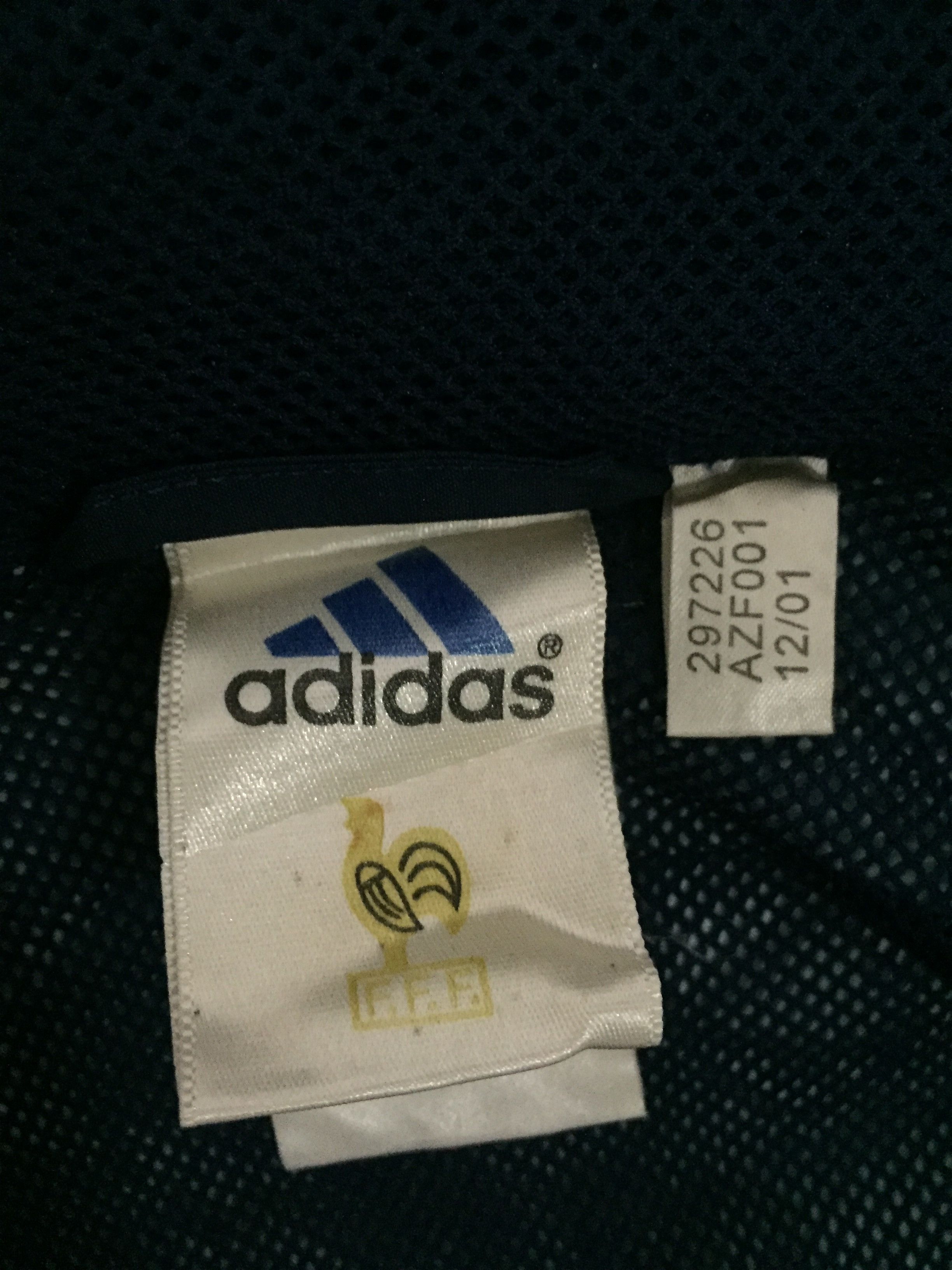 Adidas Vintage Adidas France Windbreaker Jacket Size US L / EU 52-54 / 3 - 6 Thumbnail