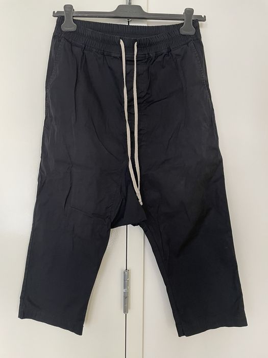 Rick Owens Rick Owens cropped drawstring pants | Grailed