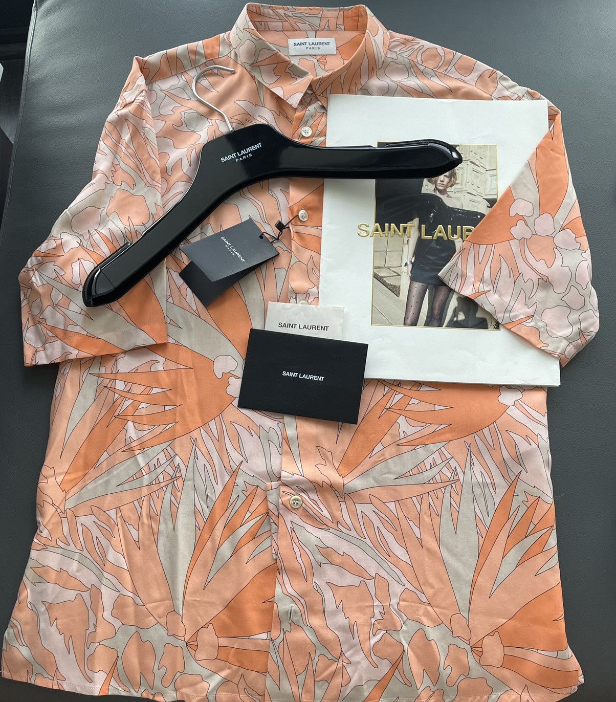 Saint Laurent Paris Rare Super Runway Limited Edition Brand New Viscose Shirt Size US M / EU 48-50 / 2 - 11 Thumbnail
