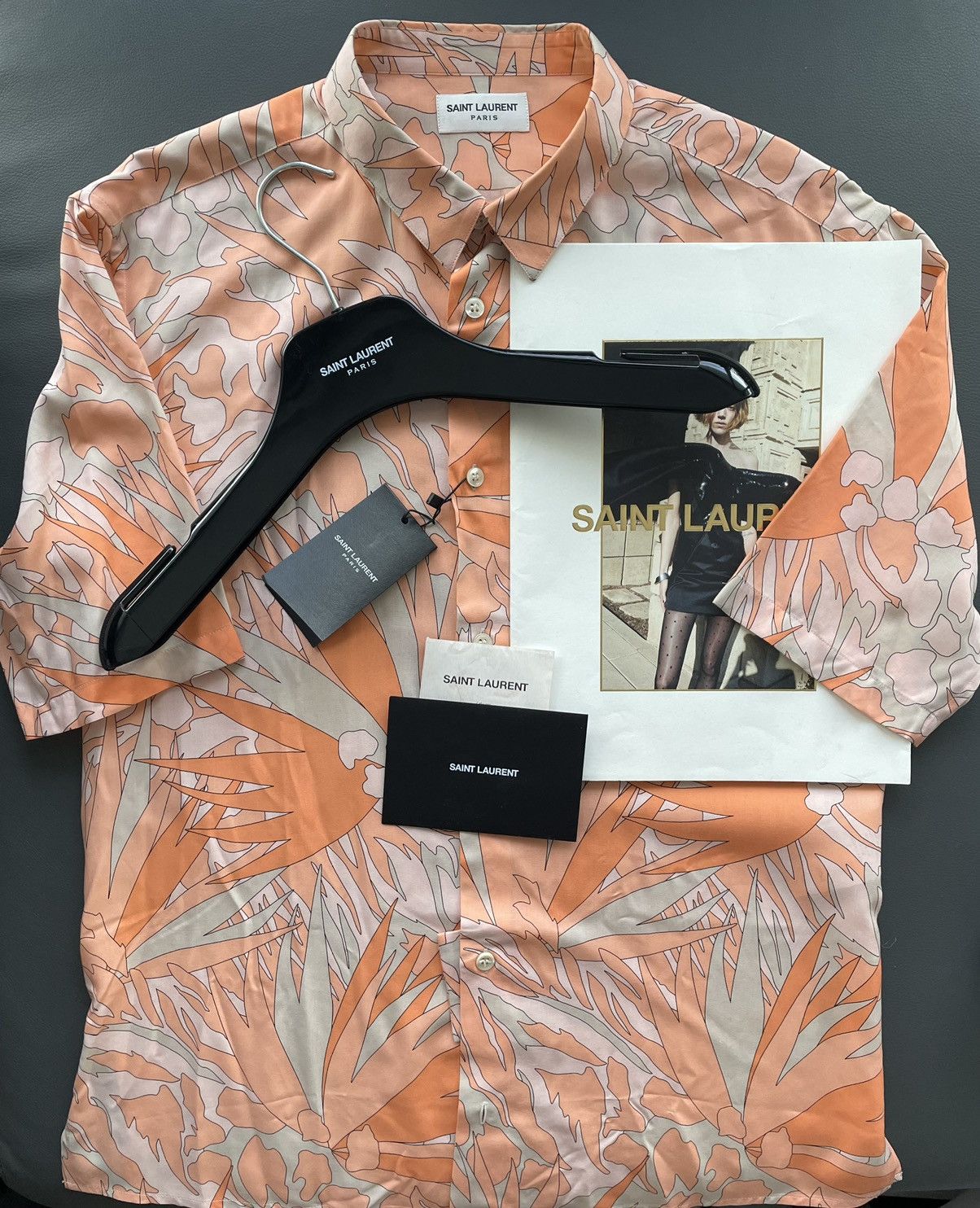 Saint Laurent Paris Rare Super Runway Limited Edition Brand New Viscose Shirt Size US M / EU 48-50 / 2 - 24 Thumbnail