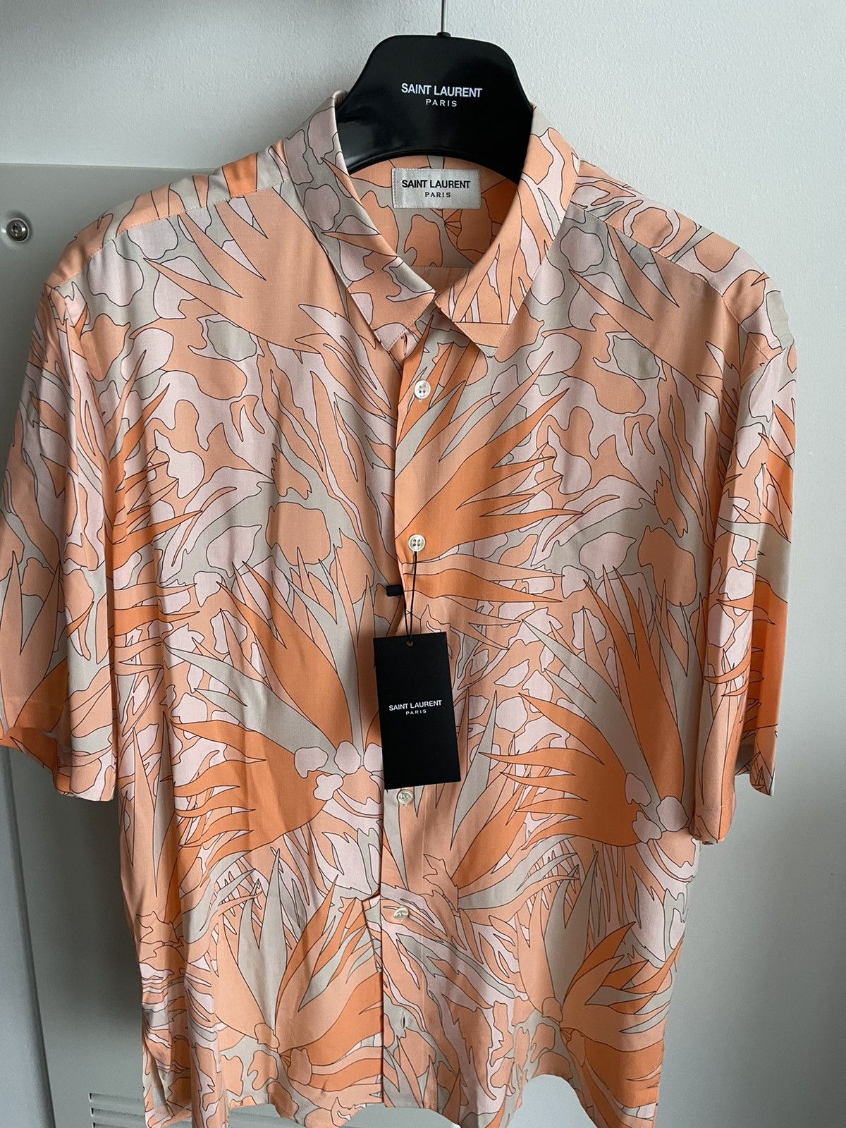 Saint Laurent Paris Rare Super Runway Limited Edition Brand New Viscose Shirt Size US M / EU 48-50 / 2 - 17 Thumbnail