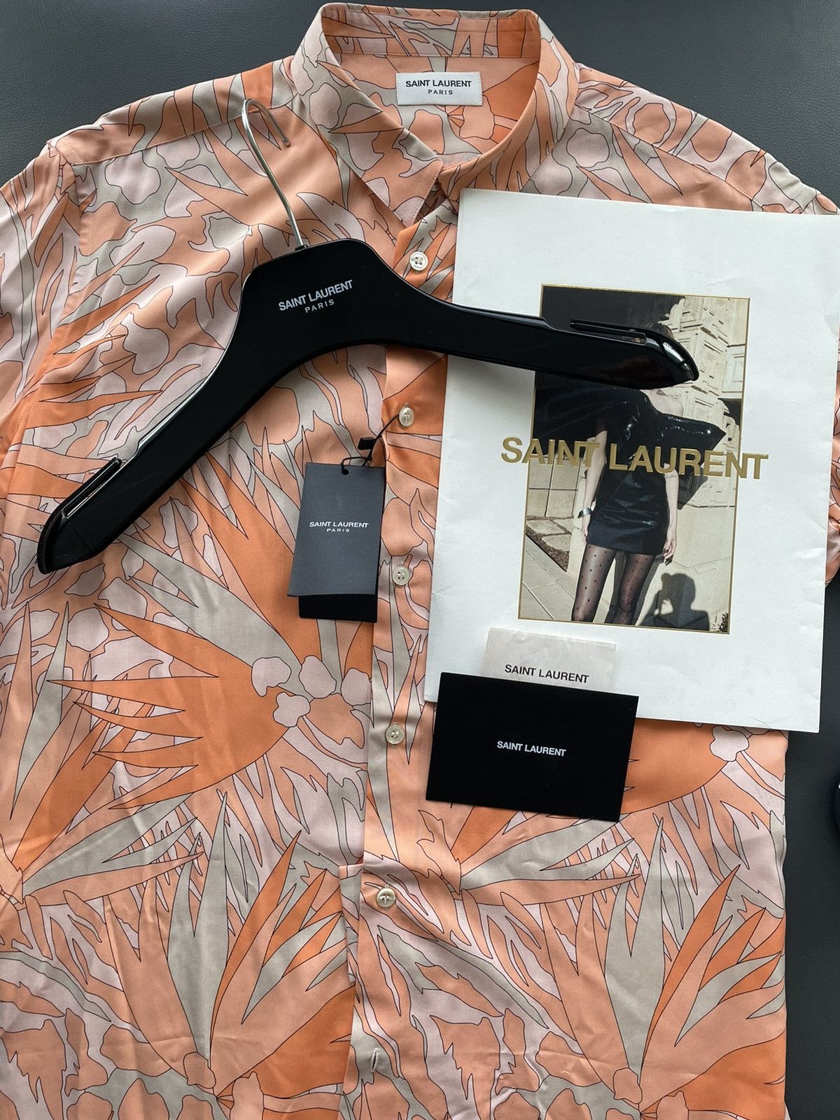 Saint Laurent Paris Rare Super Runway Limited Edition Brand New Viscose Shirt Size US M / EU 48-50 / 2 - 8 Thumbnail