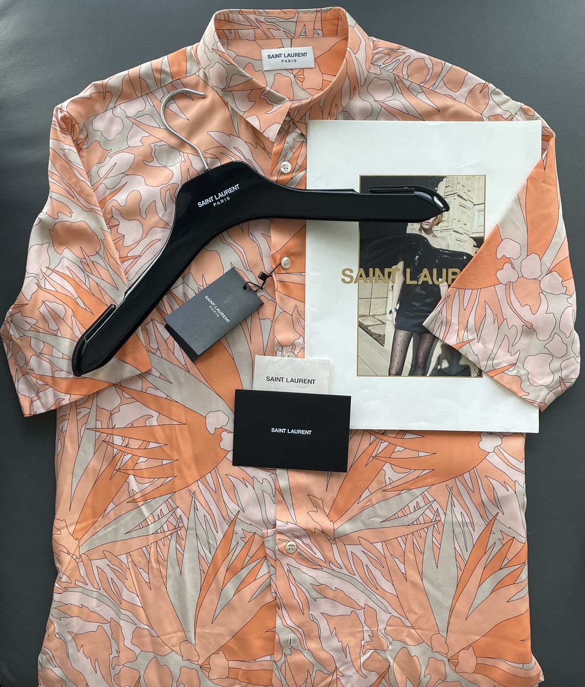 Saint Laurent Paris Rare Super Runway Limited Edition Brand New Viscose Shirt Size US M / EU 48-50 / 2 - 2 Thumbnail