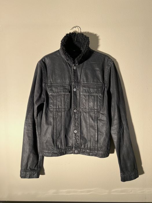 Waxed sherpa clearance jacket