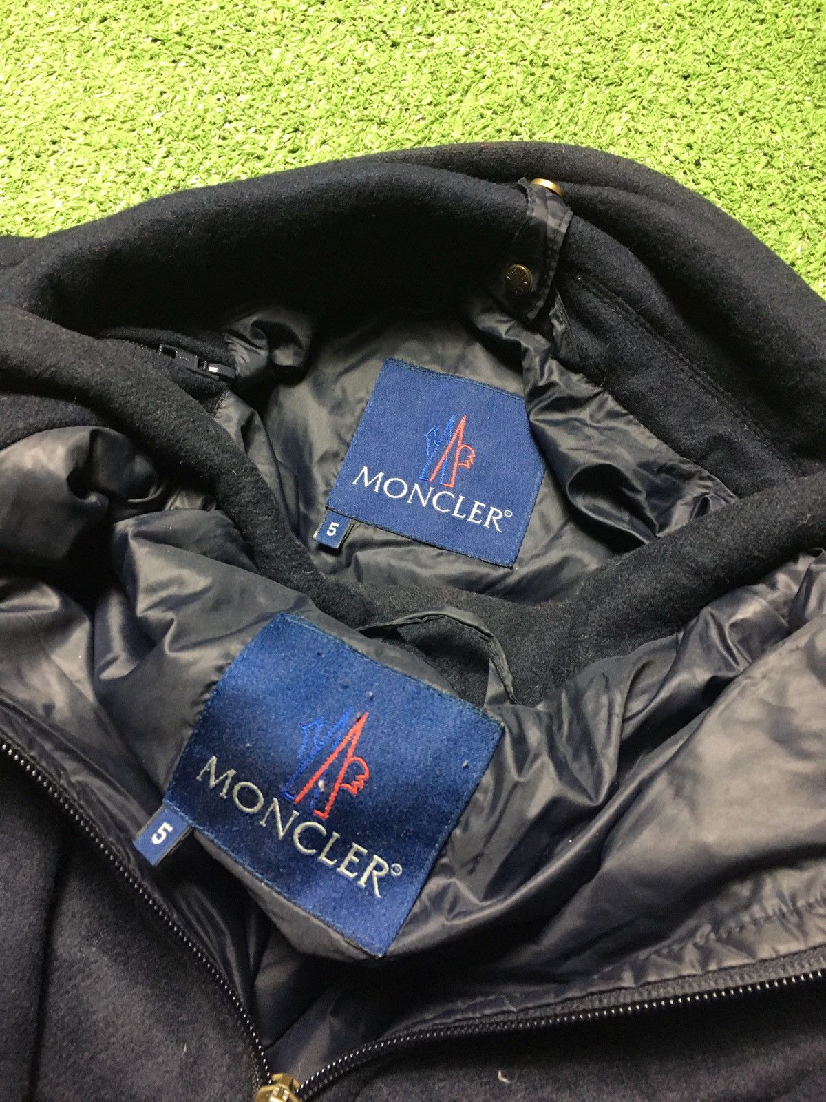 Moncler × Vintage Vintage Moncler wool jacket Size US L / EU 52-54 / 3 - 2 Thumbnail