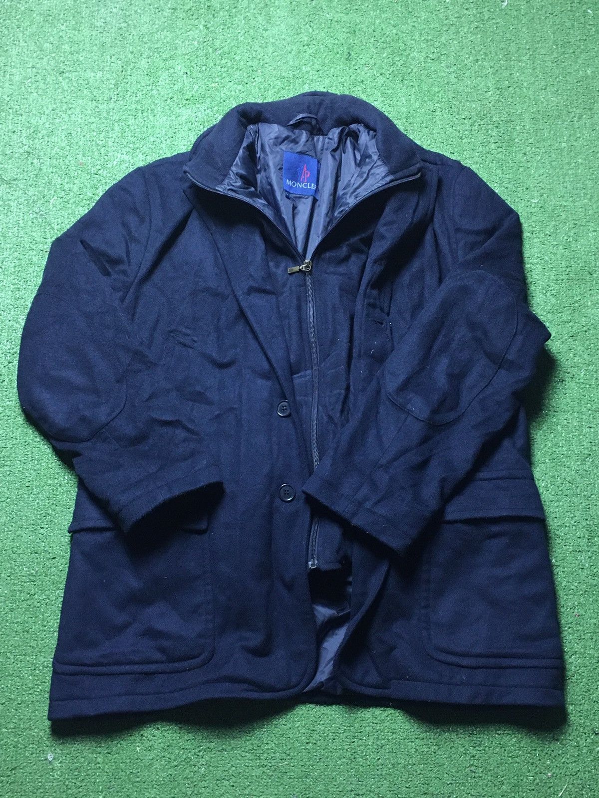 Moncler × Vintage Vintage Moncler wool jacket Size US L / EU 52-54 / 3 - 1 Thumbnail