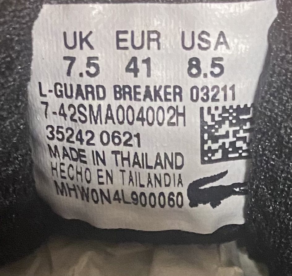 Lacoste Mens L-Guard Breaker Suede Shoes - 7-42SMA004002H