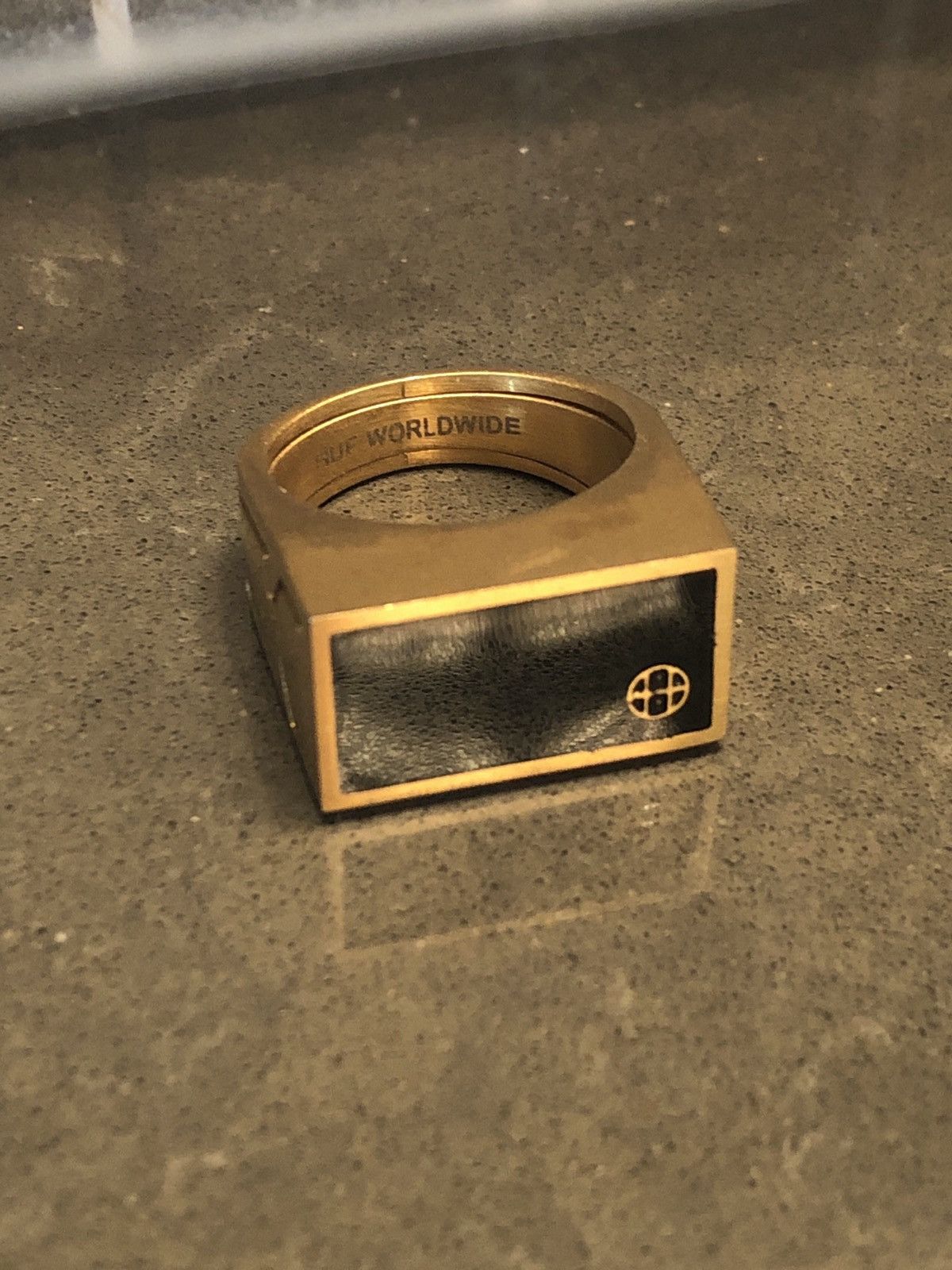 アクセサリー HUF CIRCLE H STASH RING HUF CIRCLE H STASH RING 21号 リング
