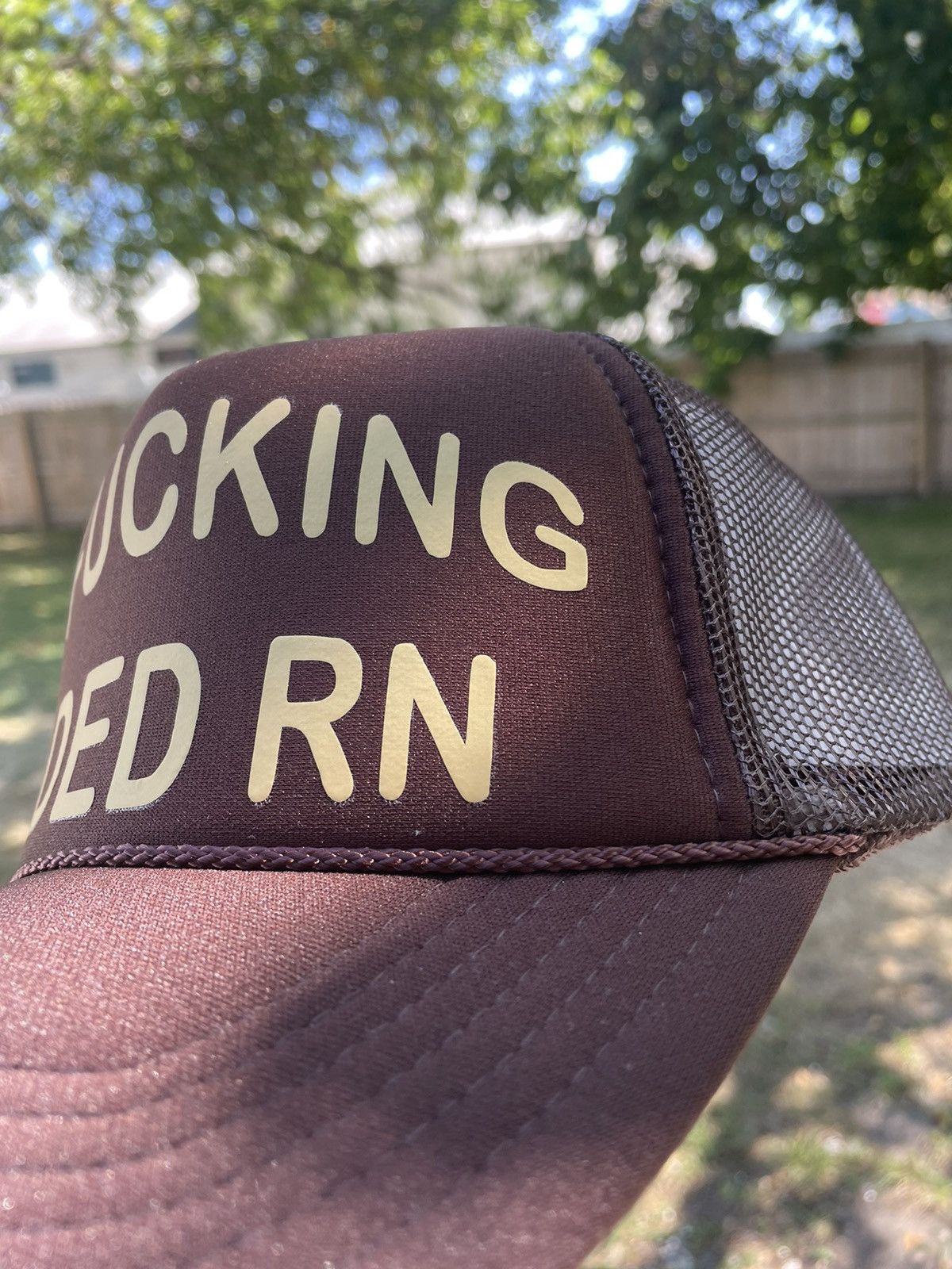 Otto I’m Faded Brown Foam Trucker Hat Funny Size ONE SIZE - 3 Thumbnail