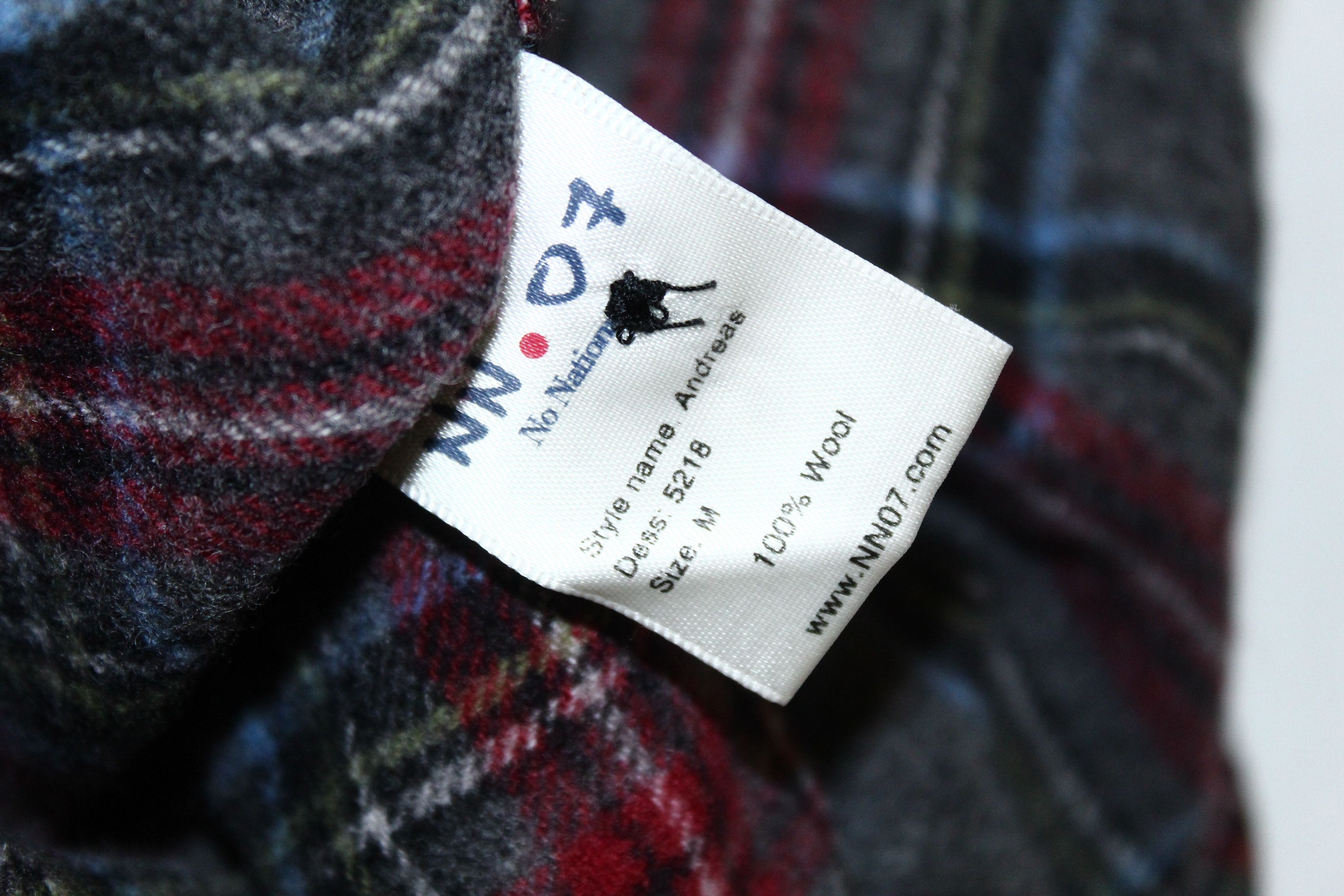 NN07 NN07 Andreas Lumberjack Plaid Brush Wool Overshirt Size US M / EU 48-50 / 2 - 6 Thumbnail