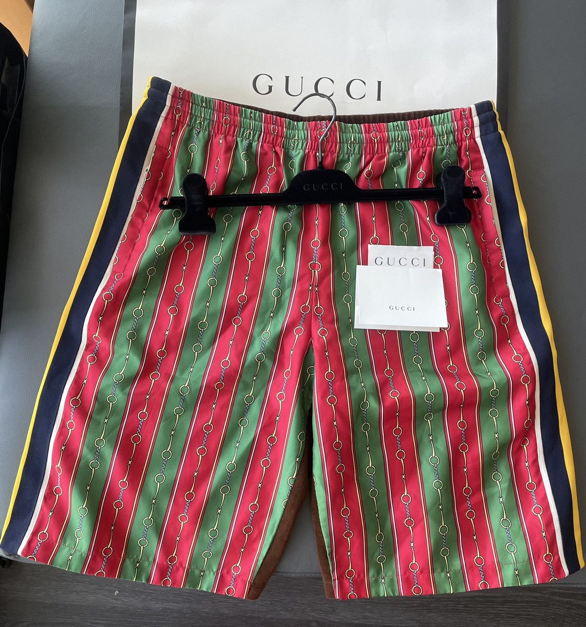 Gucci Rare $1,650 Brand New Super Runway Velvet Horsebit Shorts Size US 34 / EU 50 - 14 Thumbnail