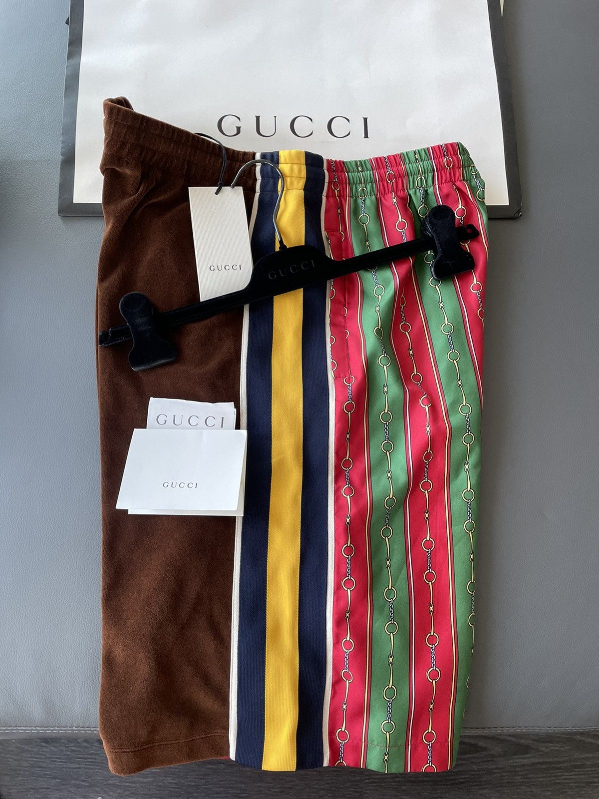 Gucci Rare $1,650 Brand New Super Runway Velvet Horsebit Shorts Size US 34 / EU 50 - 1 Thumbnail