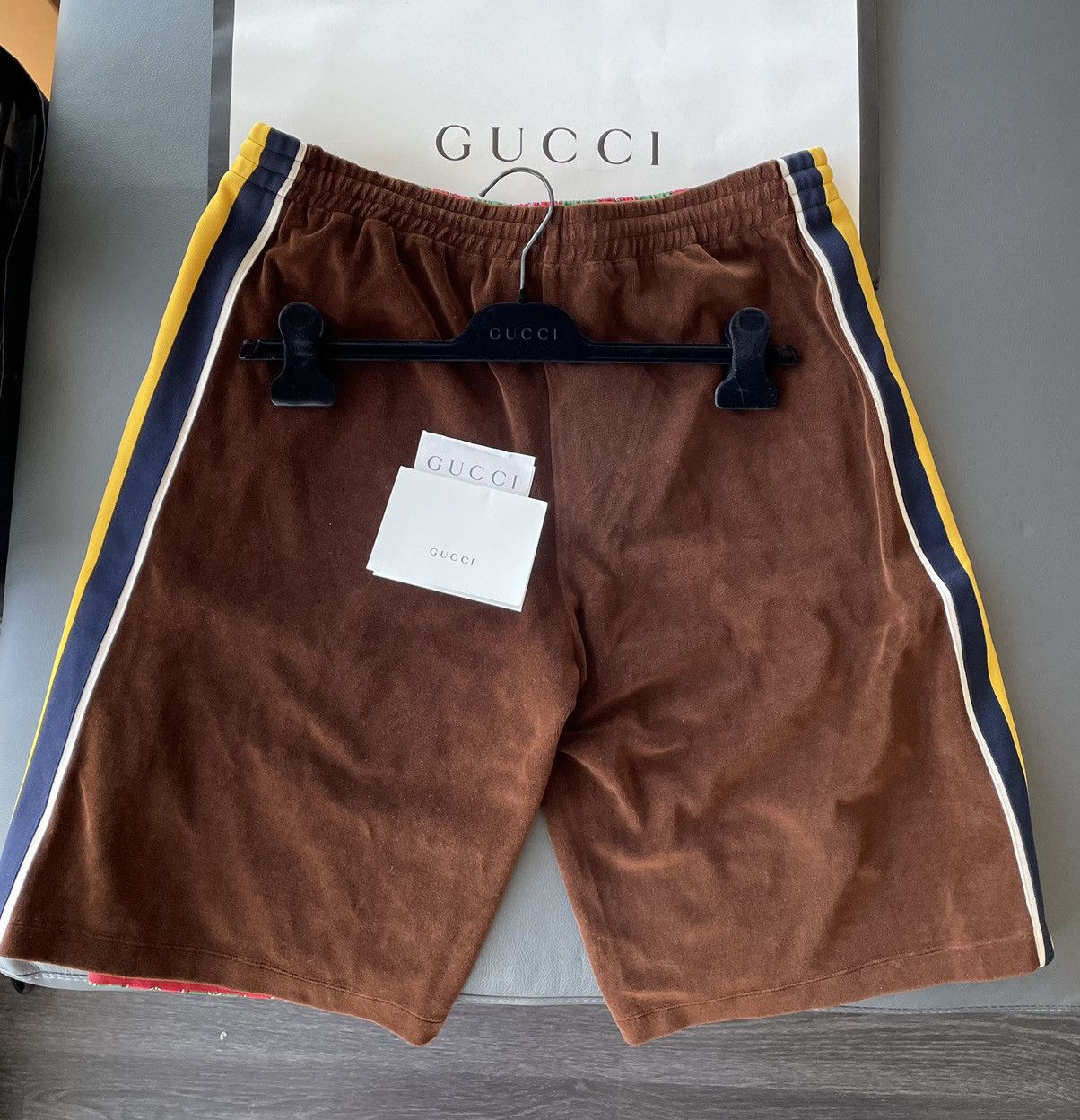 Gucci Rare $1,650 Brand New Super Runway Velvet Horsebit Shorts Size US 34 / EU 50 - 15 Thumbnail