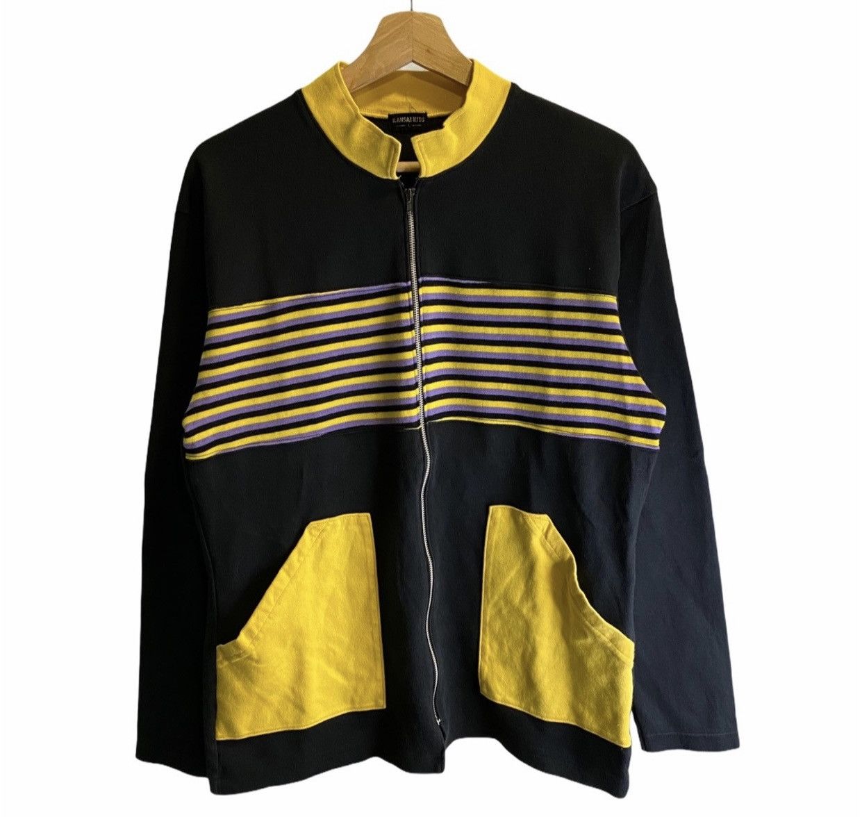 Kansai Yamamoto × Vintage VINTAGE RARE‼️Kansai Kids For Men Zipper Sweaters Size US L / EU 52-54 / 3 - 2 Thumbnail
