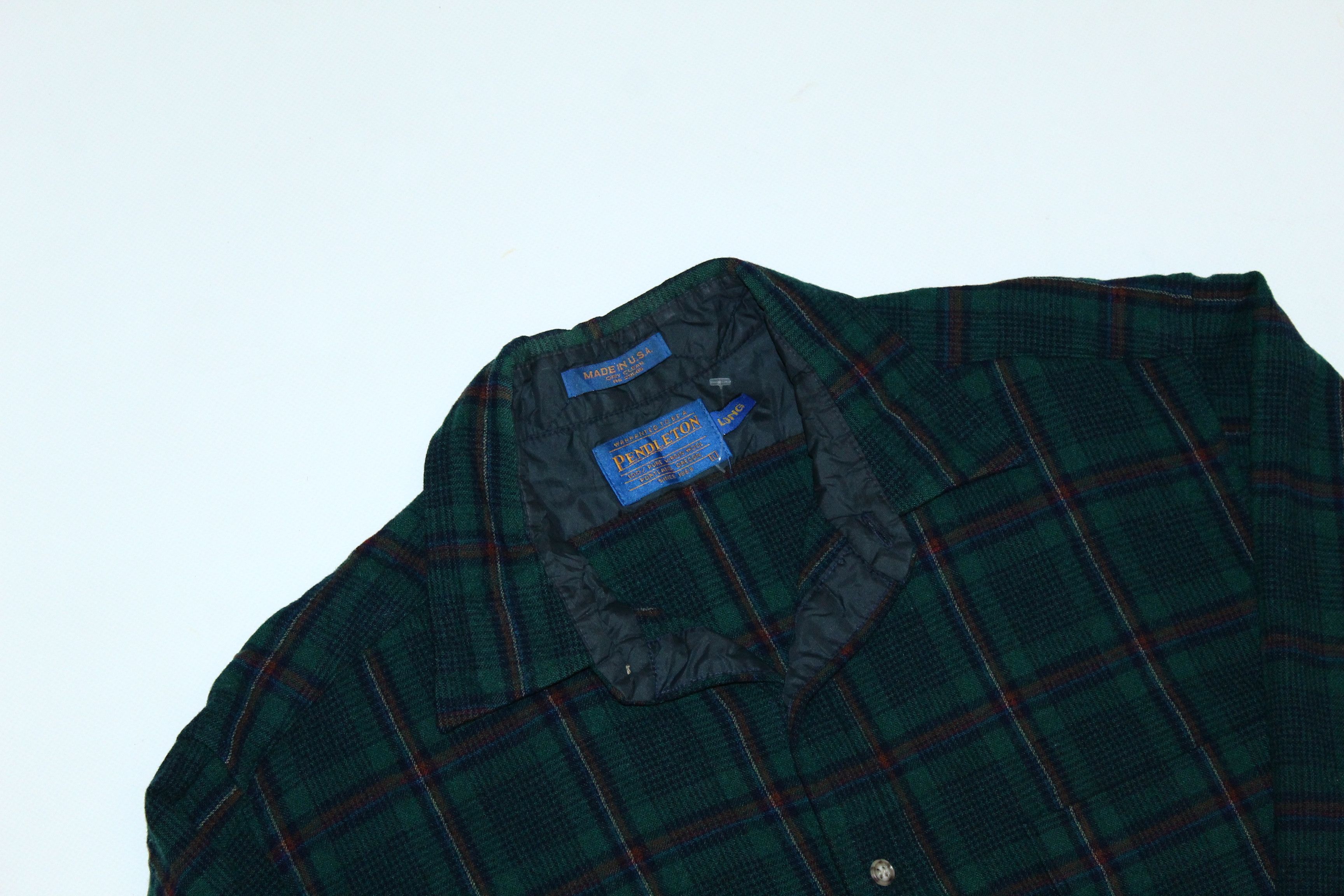 Pendleton Vtg Pendleton Pure Virgin Wool Plaid check flannel Shirt Size US L / EU 52-54 / 3 - 6 Thumbnail