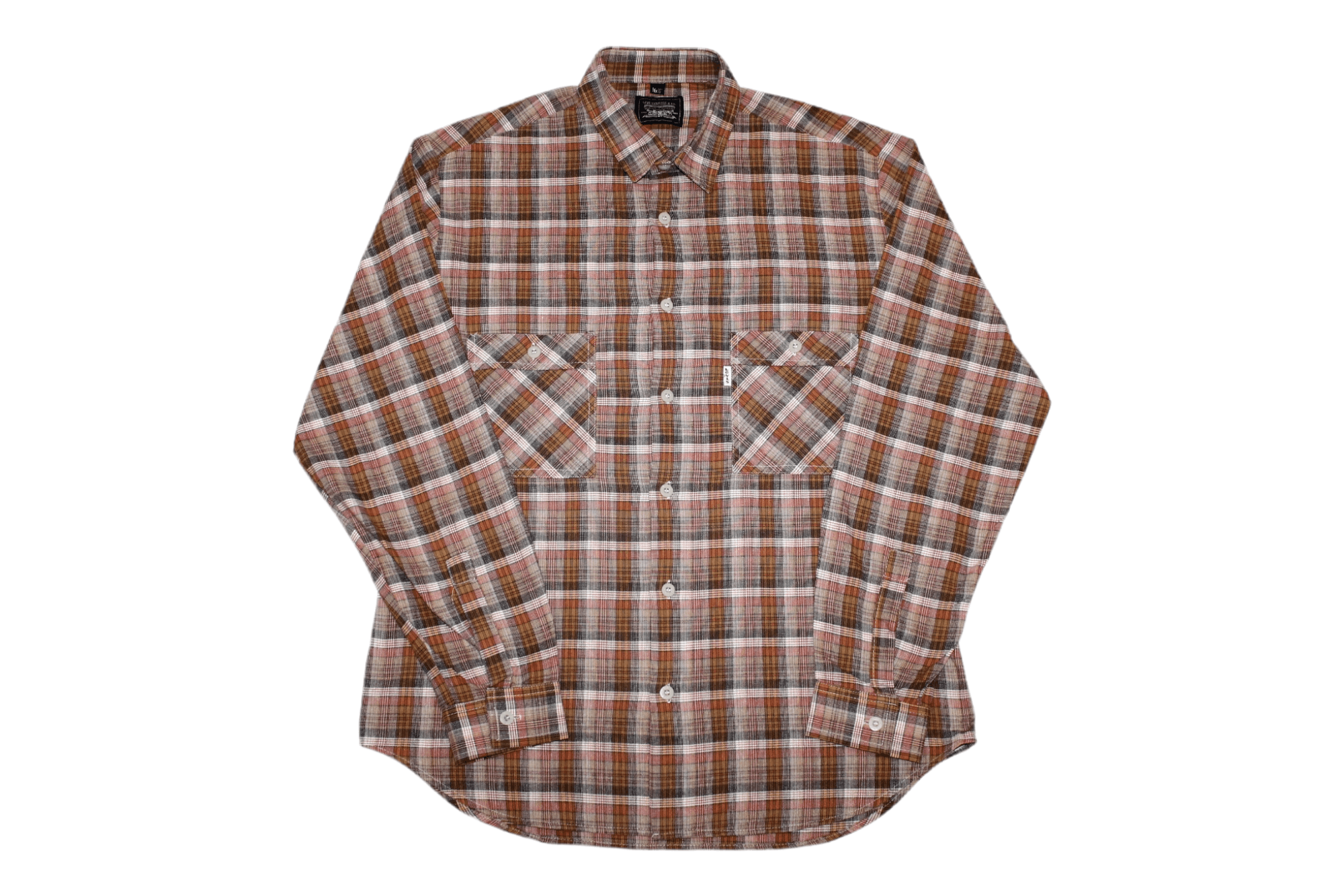 Flannel 🔥RARE🔥 Made in Gt. Britain. Levi's White Tab Flannel Shirt Size US M / EU 48-50 / 2 - 1 Thumbnail