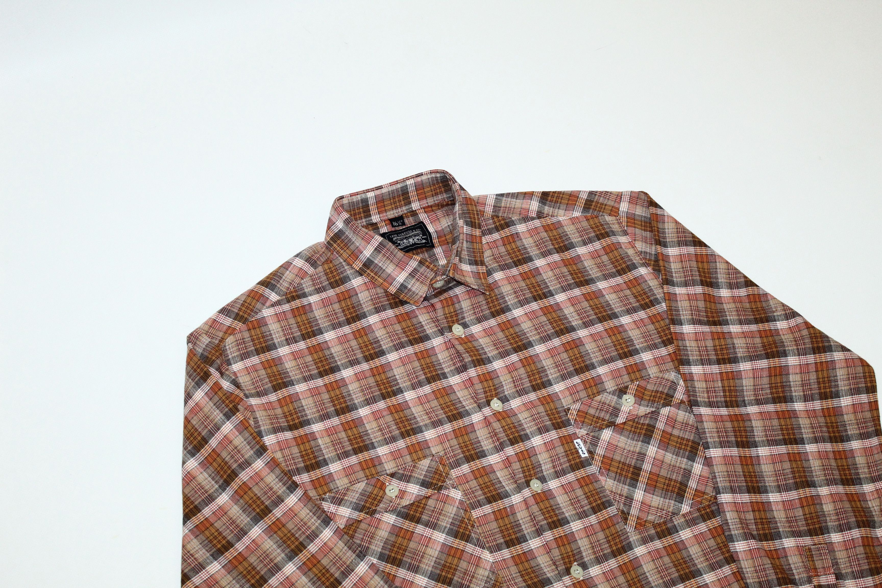Flannel 🔥RARE🔥 Made in Gt. Britain. Levi's White Tab Flannel Shirt Size US M / EU 48-50 / 2 - 2 Thumbnail