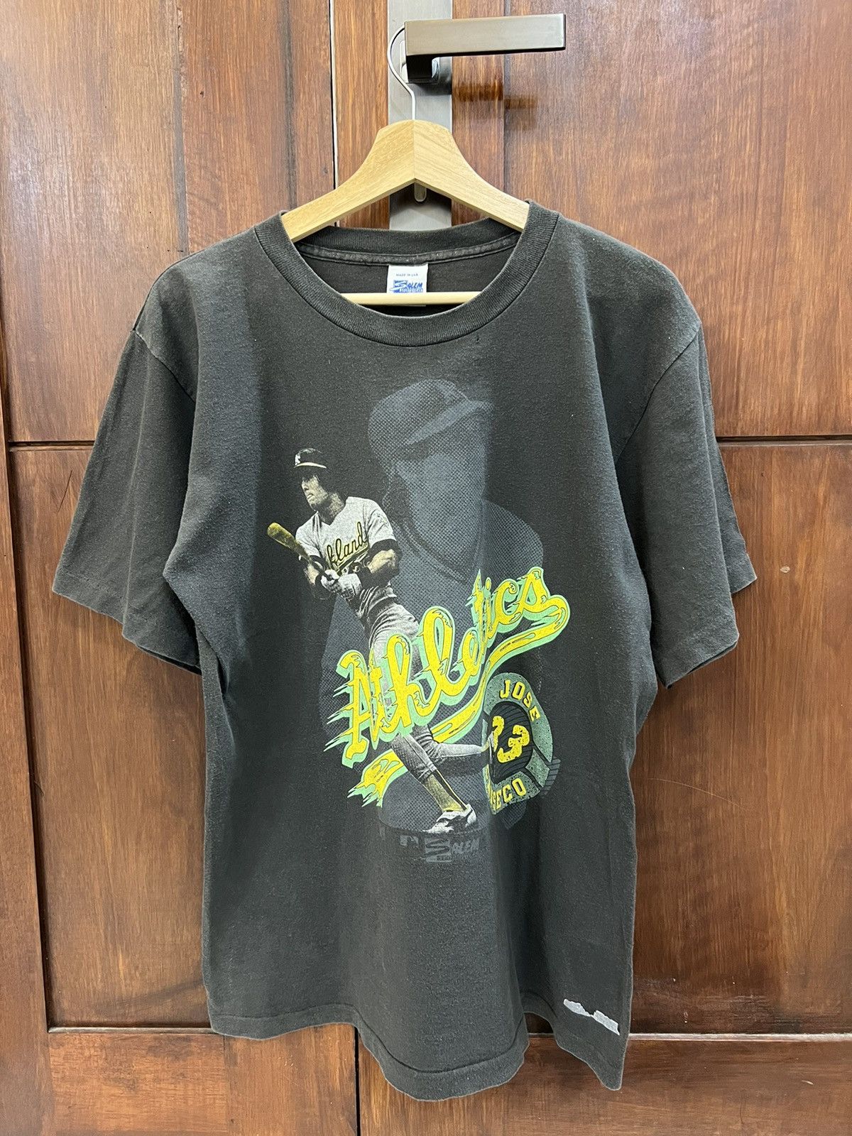 Salem Sportswear × Vintage Vintage Athletics Baseball Jose Canseco 33 Shirts Home Size US L / EU 52-54 / 3 - 1 Thumbnail