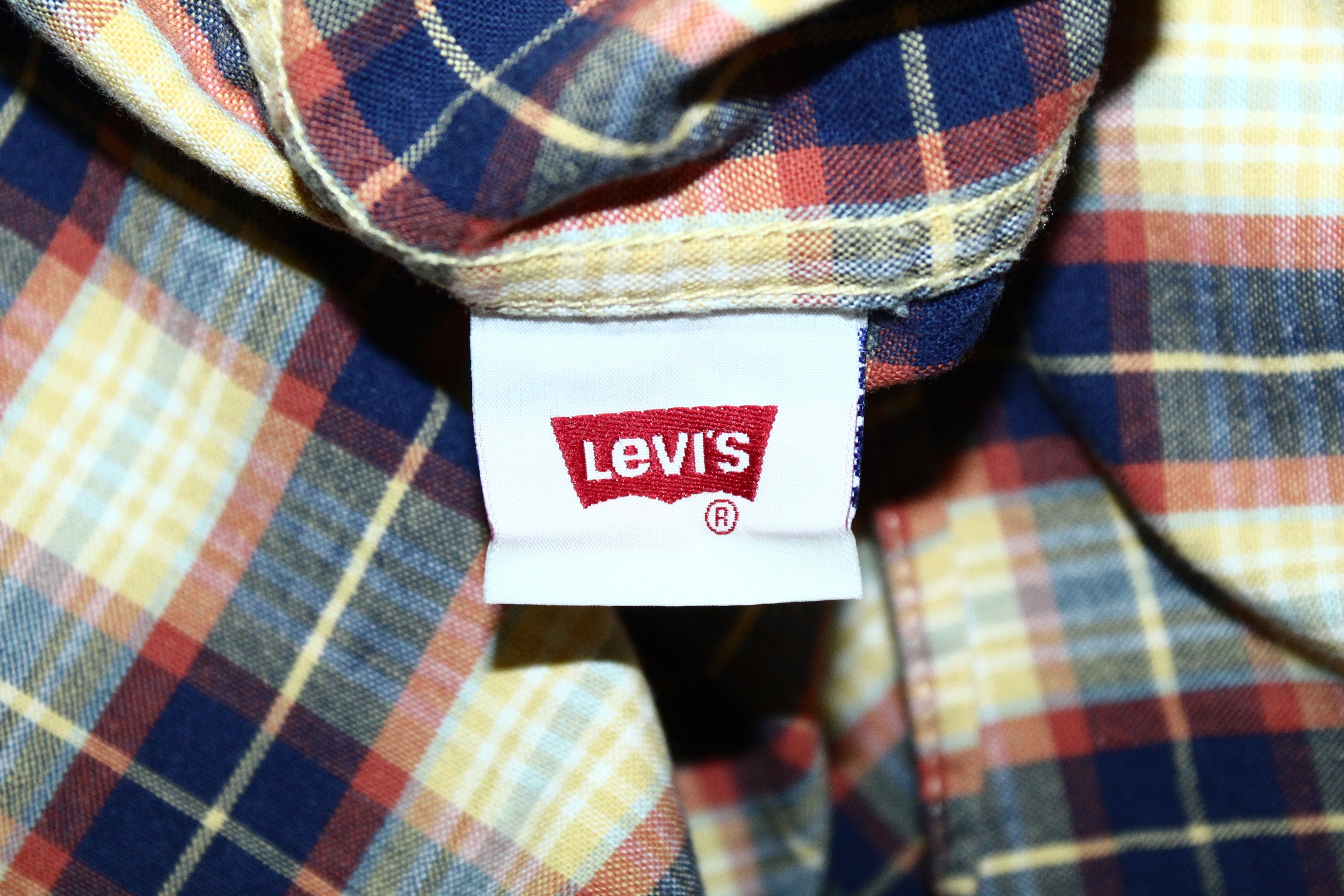 Levi's Vintage Clothing Vtg 90s Levi's Button Down Checkered Cotton Casual Shirt Size US L / EU 52-54 / 3 - 7 Thumbnail