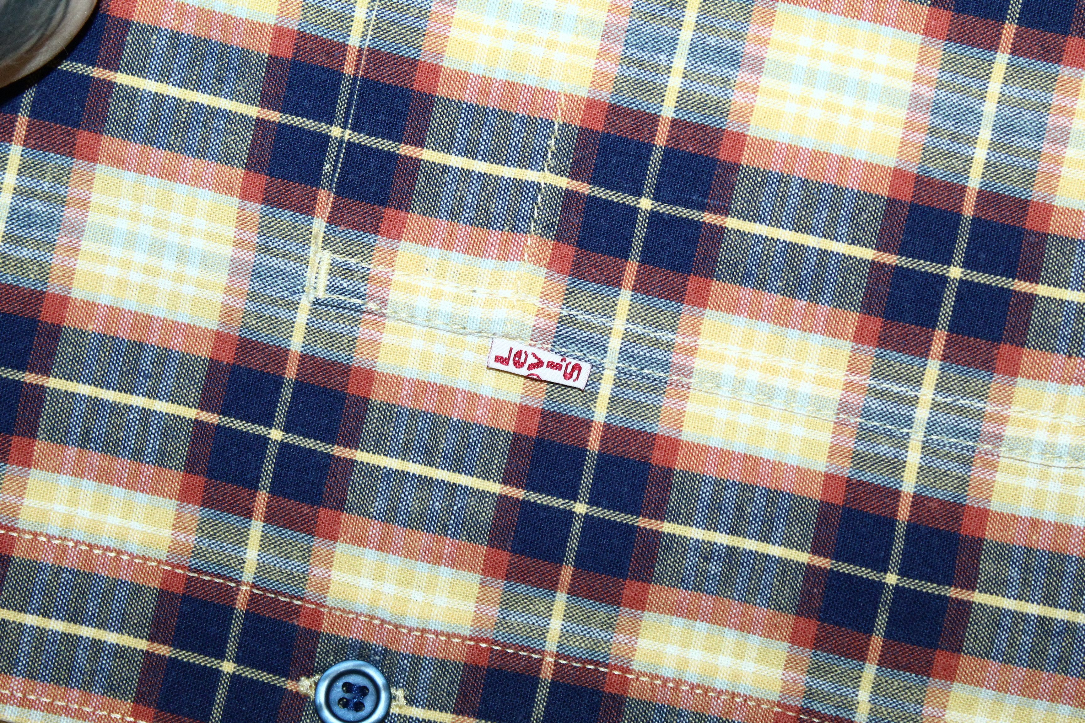 Levi's Vintage Clothing Vtg 90s Levi's Button Down Checkered Cotton Casual Shirt Size US L / EU 52-54 / 3 - 6 Thumbnail