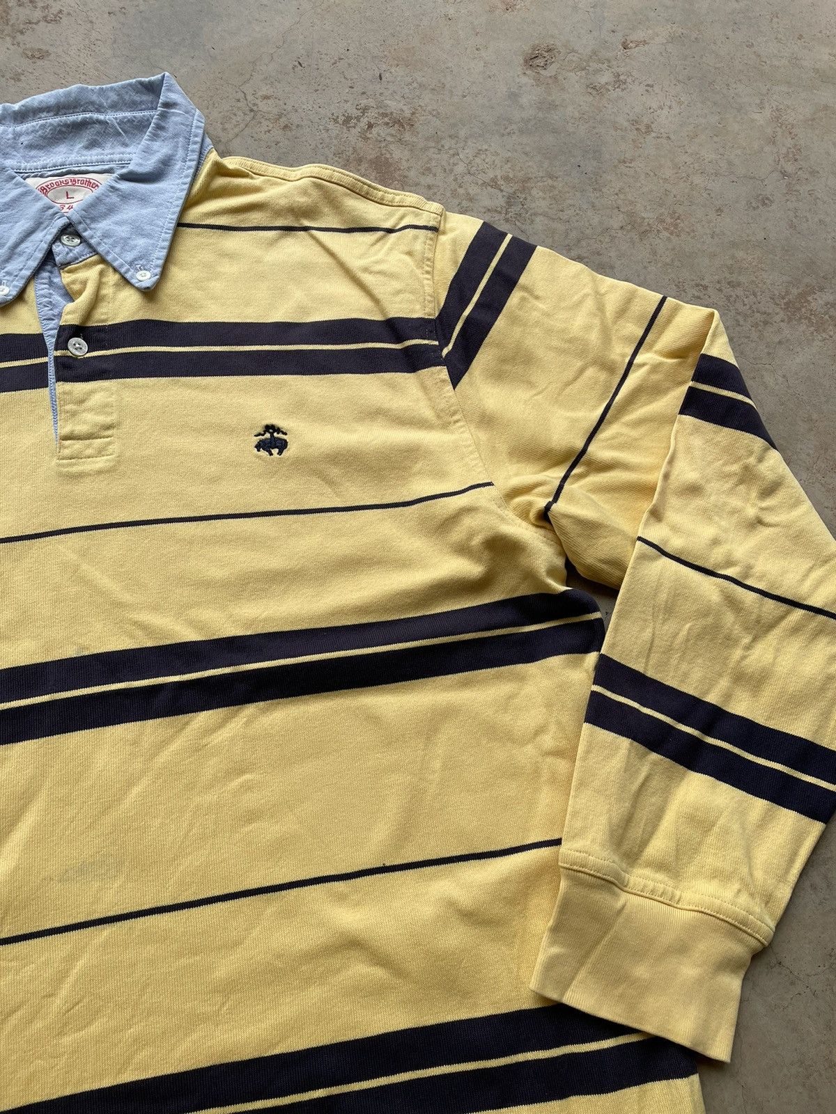 Brooks Brothers × Vintage VINTAGE BROOKS BROTHERS POLO RUGBY TEE Size US L / EU 52-54 / 3 - 2 Thumbnail
