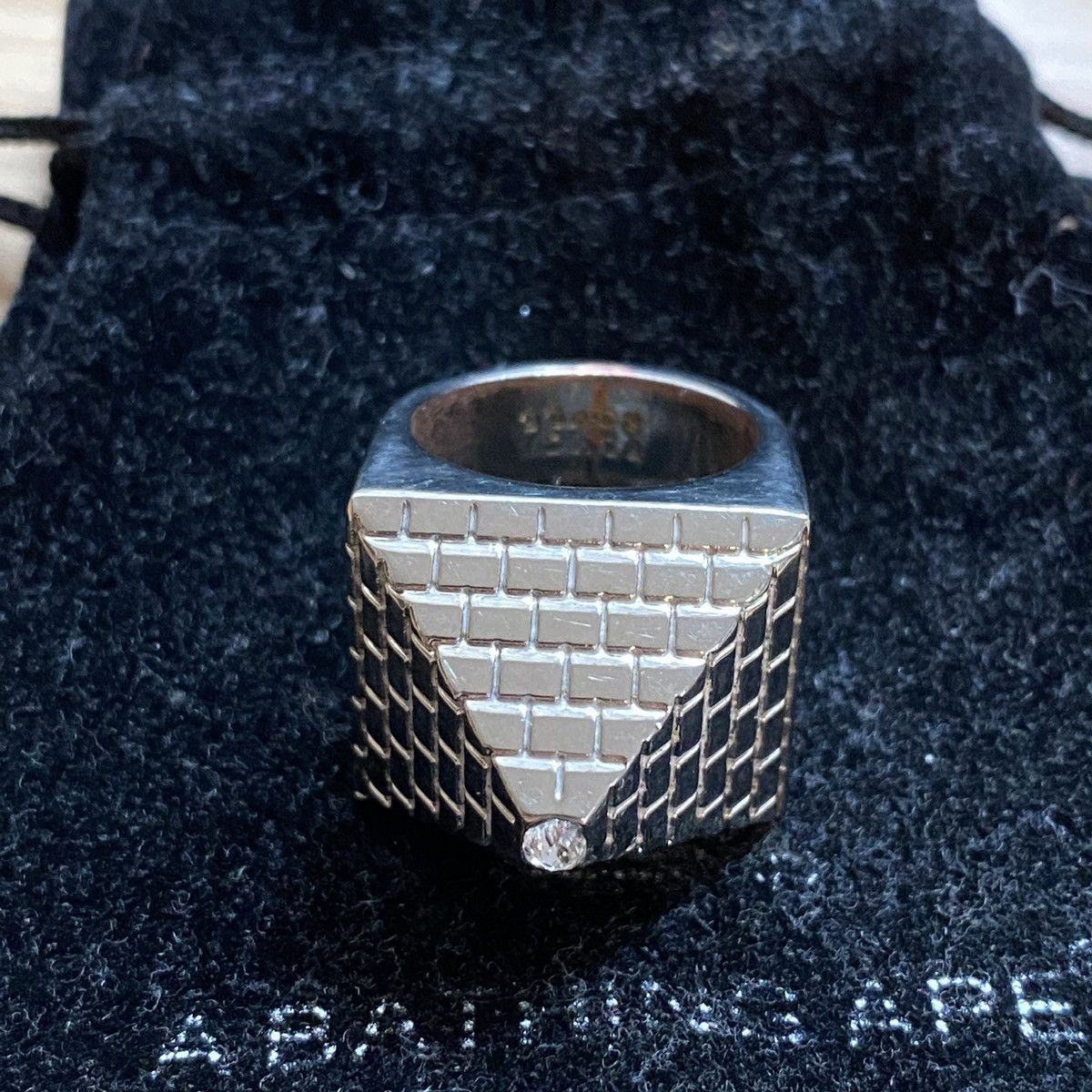 Black Scale Pyramid Ring [Size 9] | Grailed