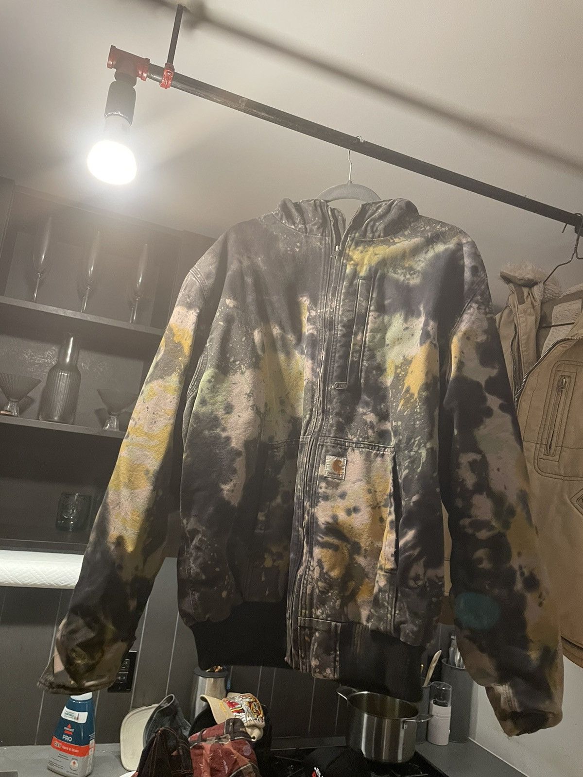 Carhartt Carhartt work jacket in tie dye Grailed