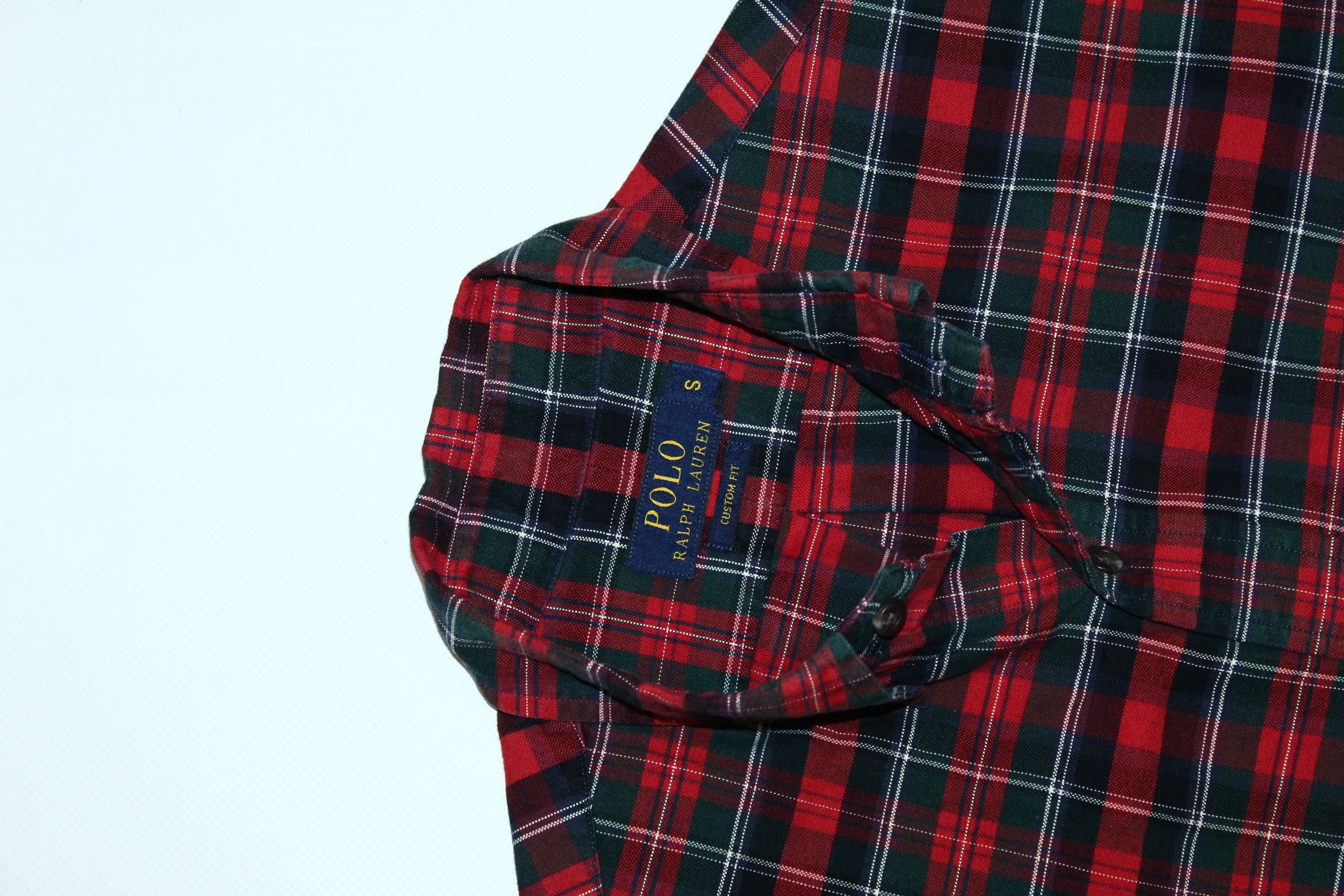 Polo Ralph Lauren Polo Ralph Lauren Custom Fit Tartan Oxford Casual Shirt Size US S / EU 44-46 / 1 - 3 Thumbnail