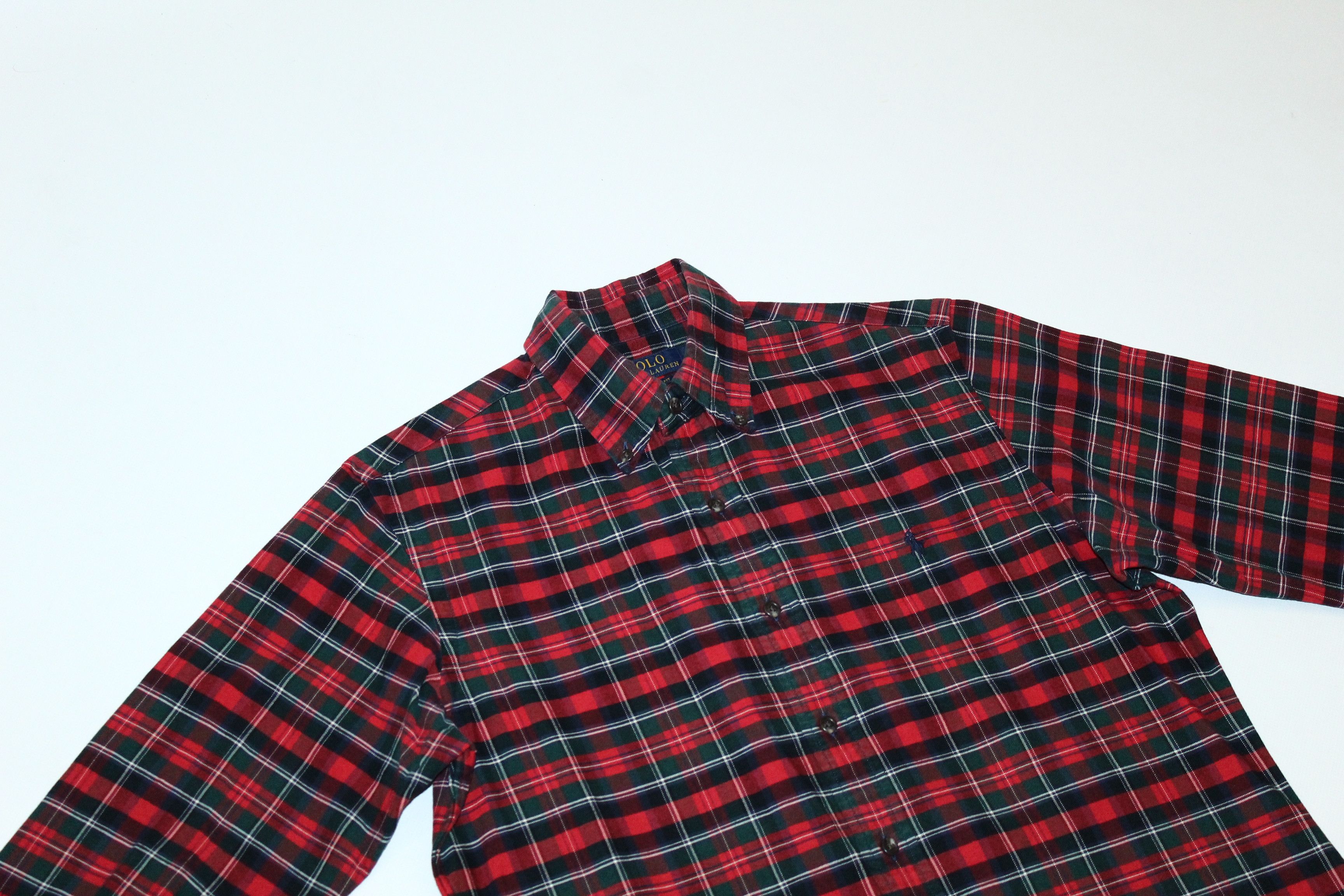 Polo Ralph Lauren Polo Ralph Lauren Custom Fit Tartan Oxford Casual Shirt Size US S / EU 44-46 / 1 - 5 Thumbnail