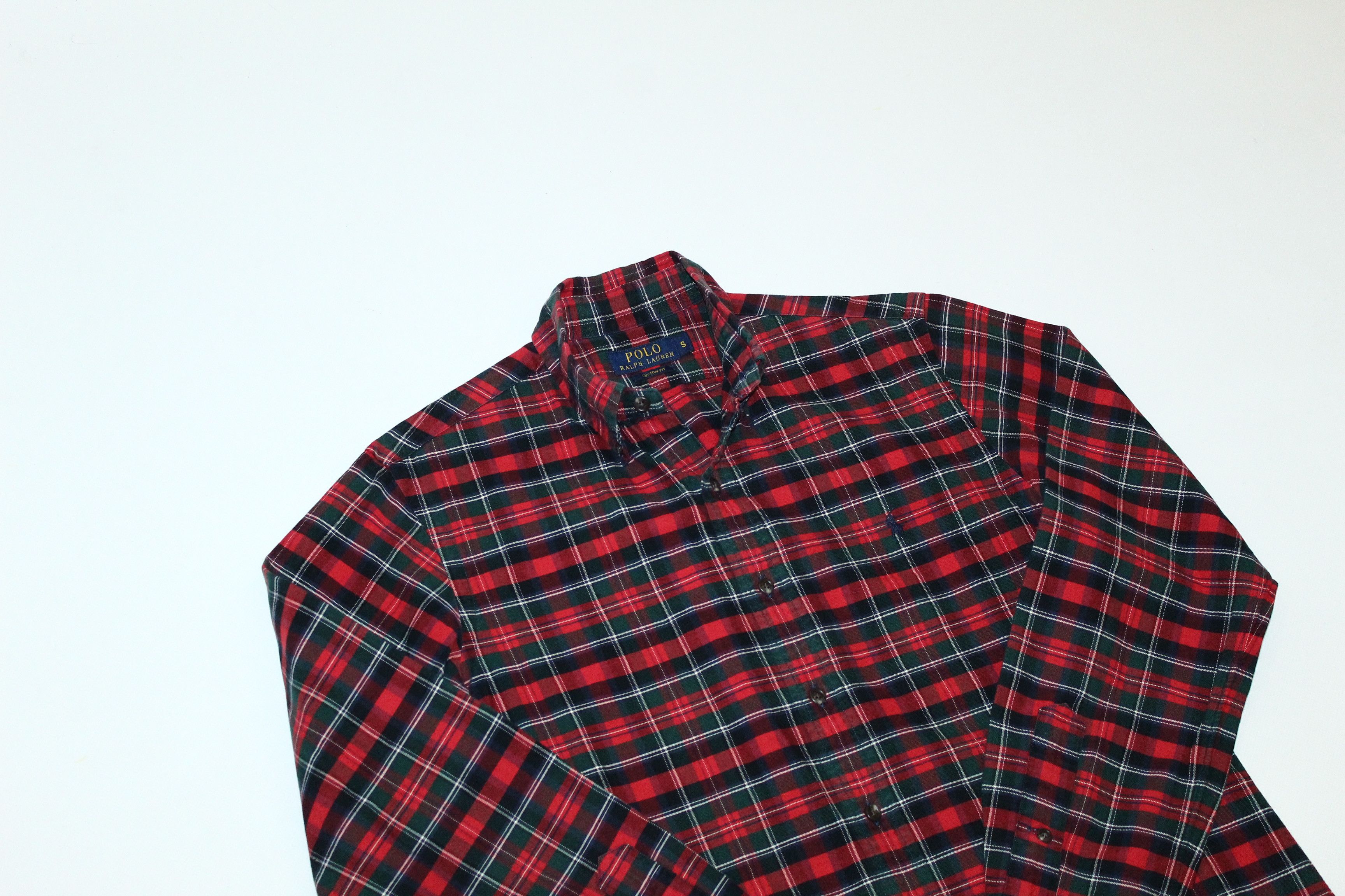 Polo Ralph Lauren Polo Ralph Lauren Custom Fit Tartan Oxford Casual Shirt Size US S / EU 44-46 / 1 - 2 Thumbnail