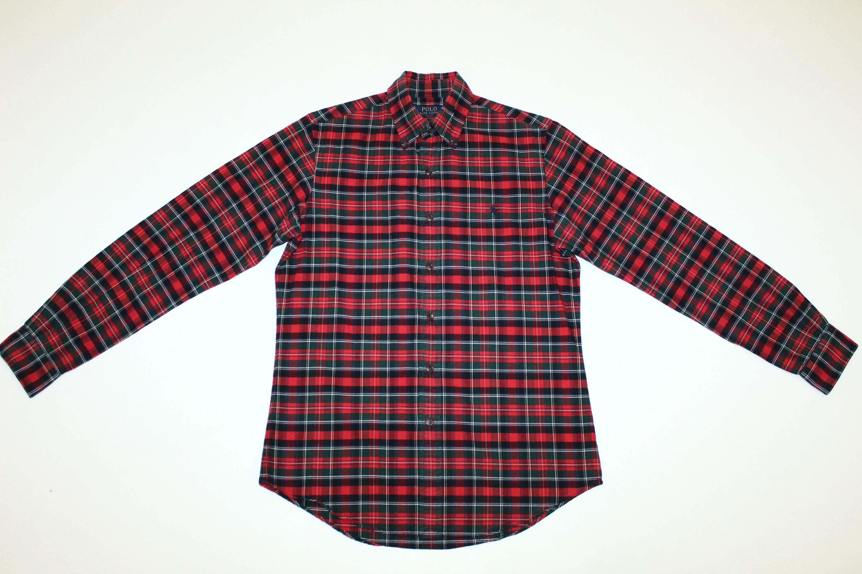 Polo Ralph Lauren Polo Ralph Lauren Custom Fit Tartan Oxford Casual Shirt Size US S / EU 44-46 / 1 - 4 Thumbnail